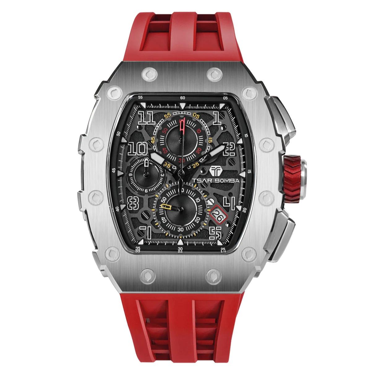 Tsar Bomba Men's Analog Black Dial Watch | TB8204Q-15-men-watchesandjewellery-watches-image-1