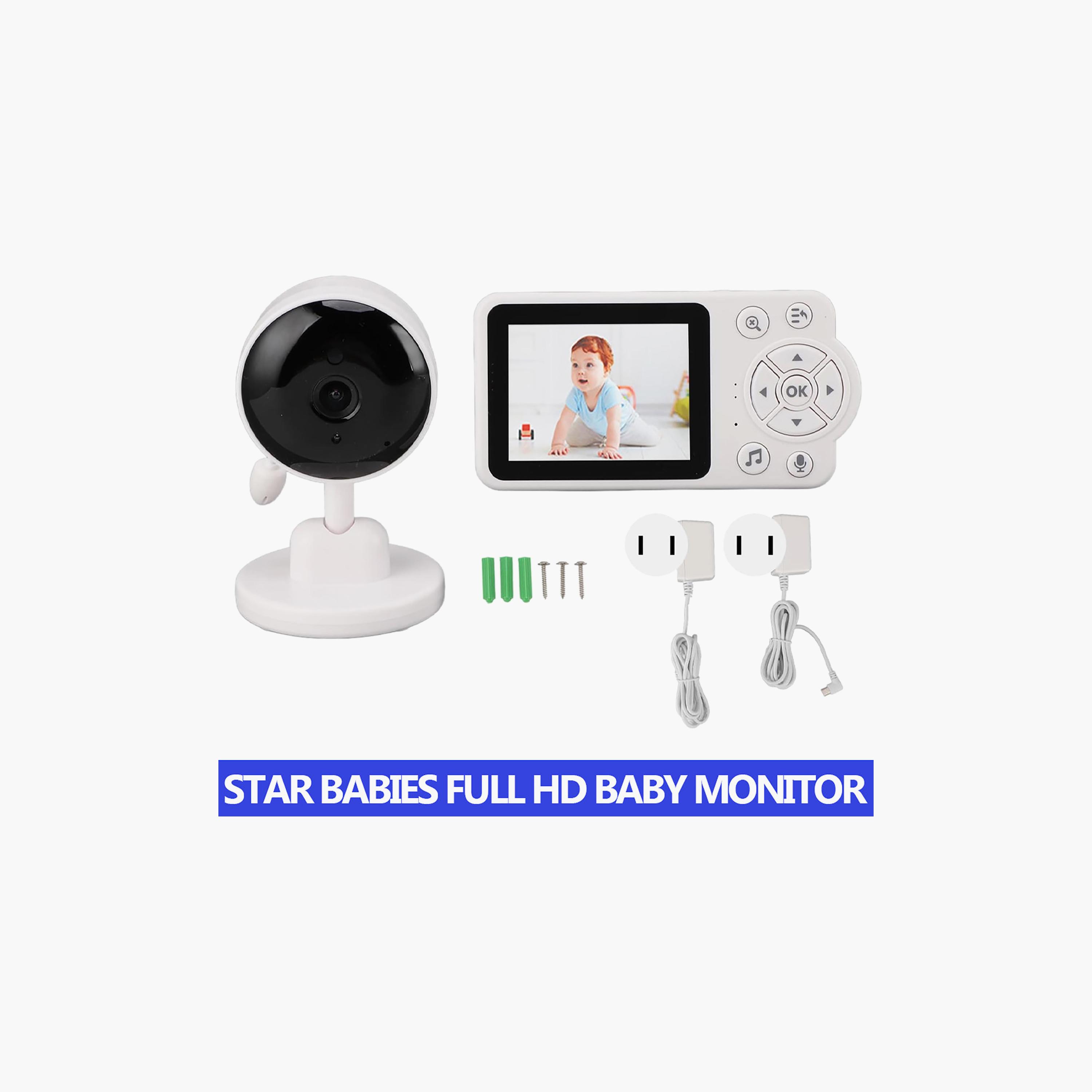 جهاز مراقبة الطفل بدقة Full HD مع كاميرا لاسلكية وشاشة عرض من ستار بيبيز-baby-healthandsafety-babymonitors-image-2