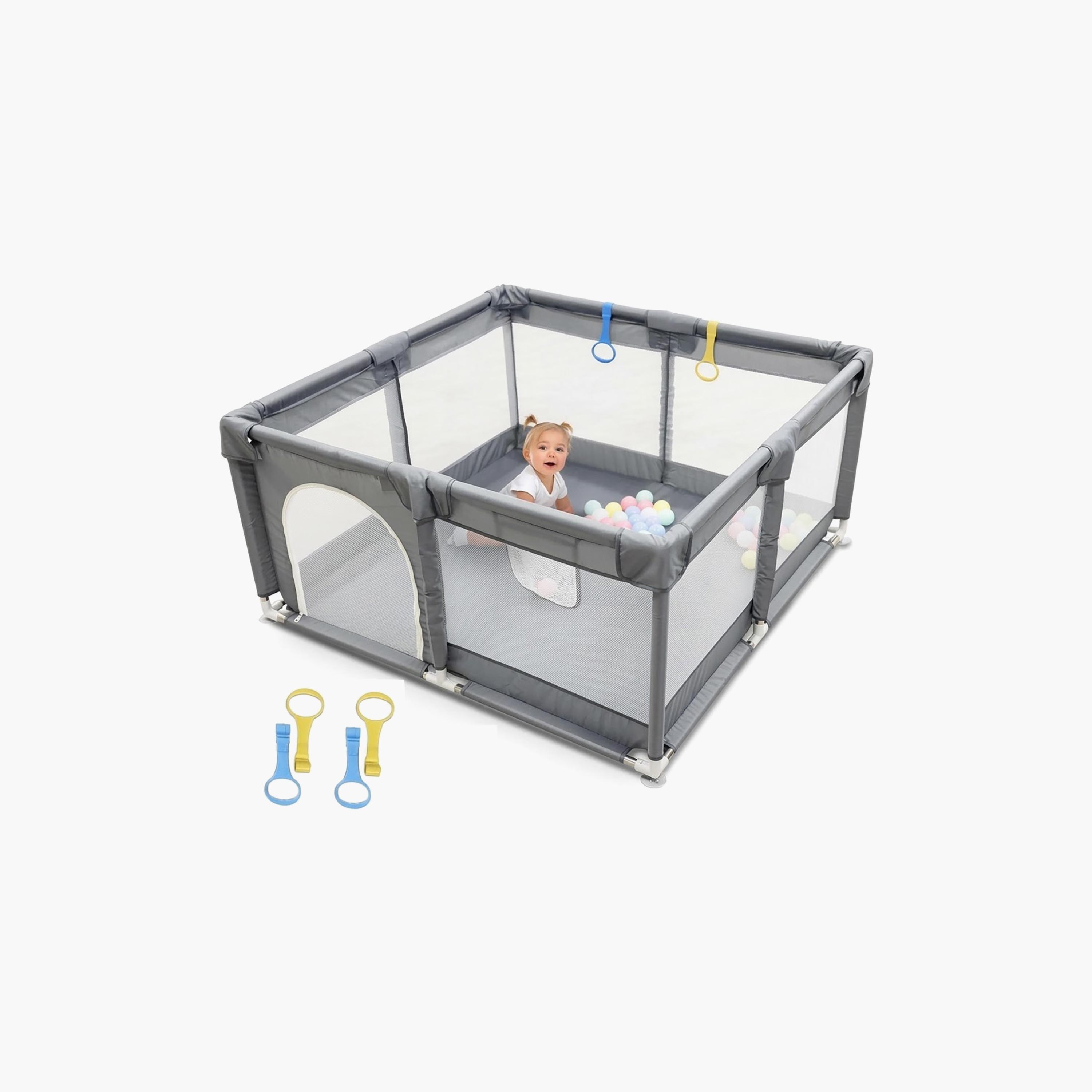 Star Babies 360 Visible Sturdy Anti-Fall Playpen Activity Center - 200 x 200 cm-baby-infantactivity-playpensandplaymats-image-1