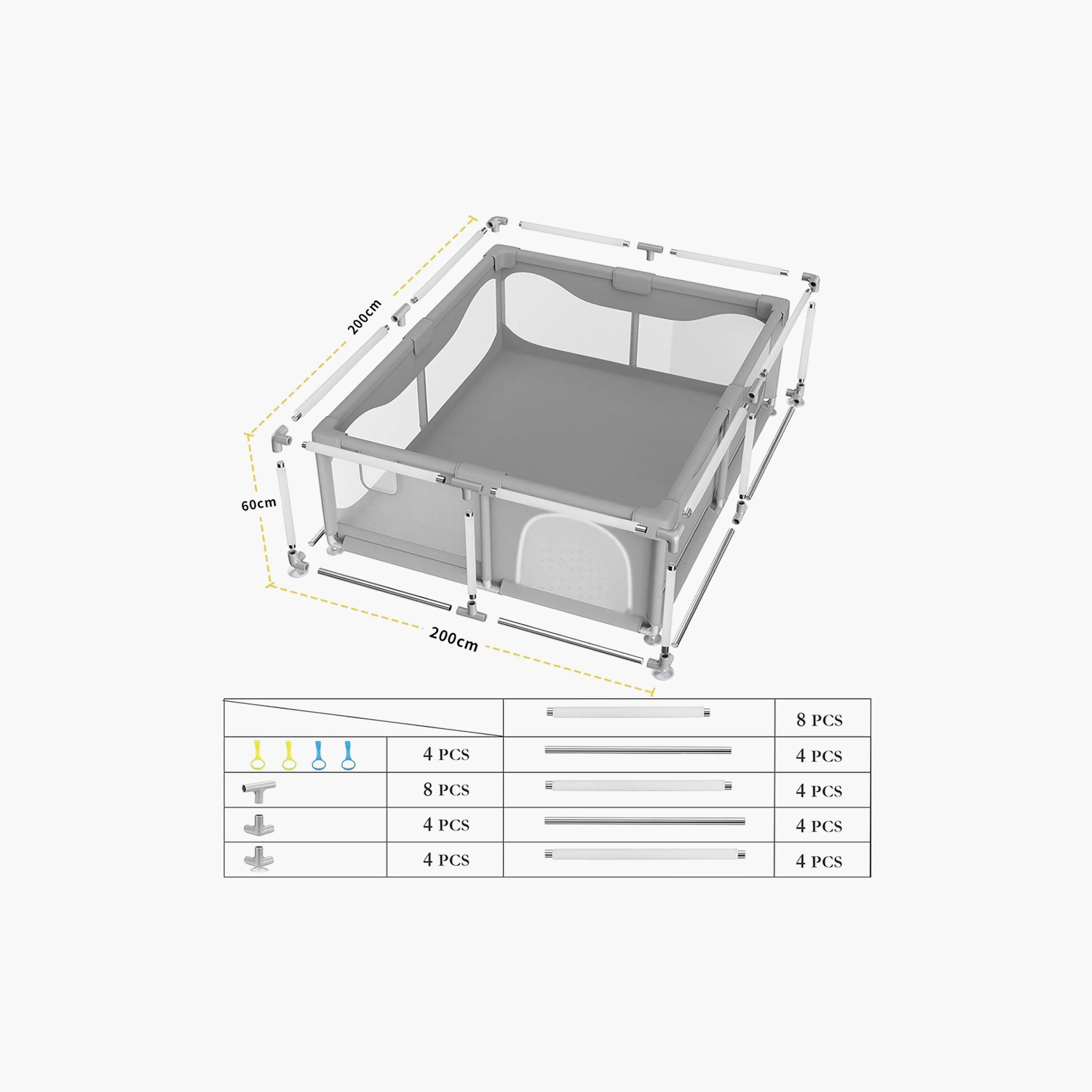 Star Babies 360 Visible Sturdy Anti-Fall Playpen Activity Center - 200 x 200 cm-baby-infantactivity-playpensandplaymats-image-8