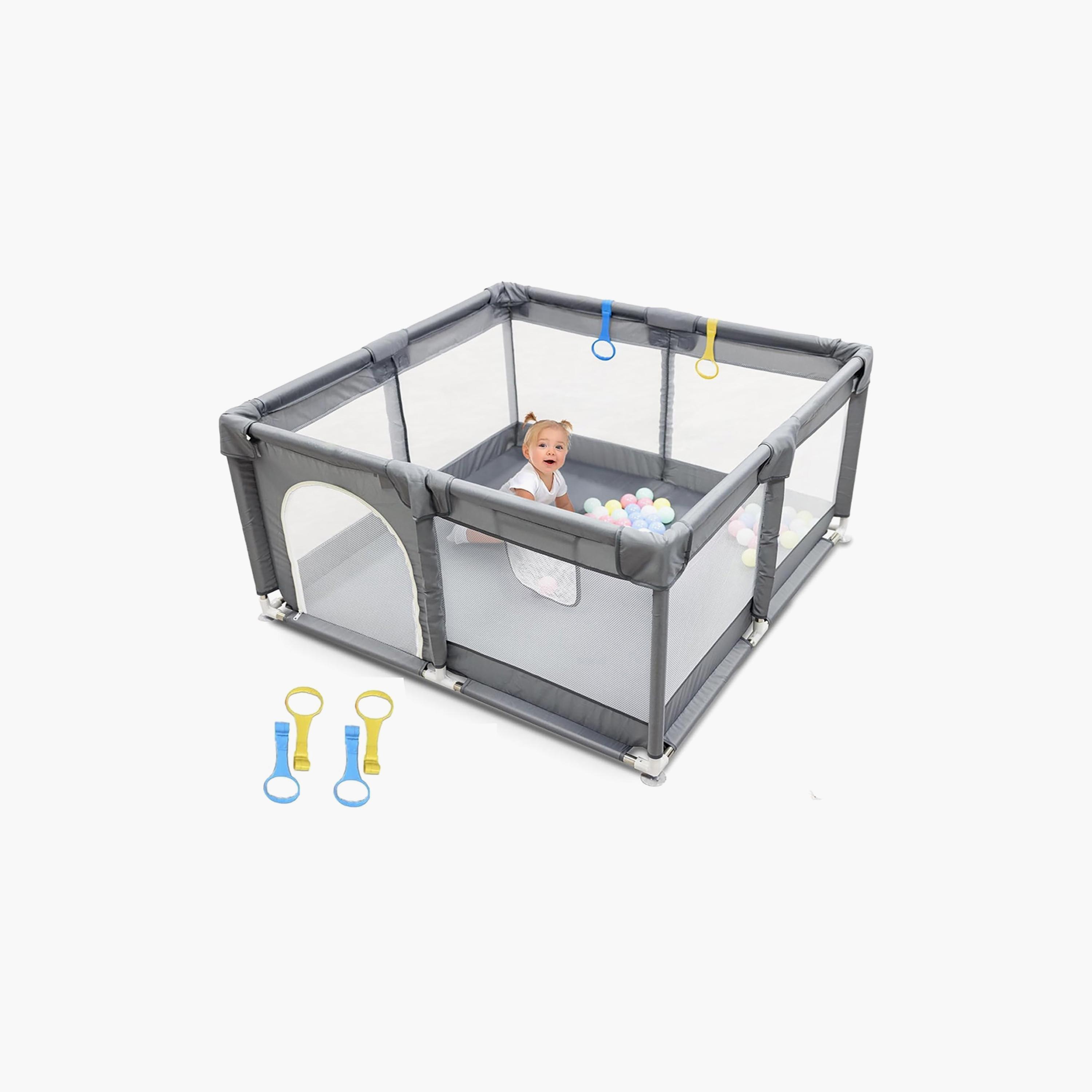 Star Babies 360 Visible Sturdy Anti-Fall Playpen Activity Center - 120 x 120 cm-baby-infantactivity-playpensandplaymats-image-1