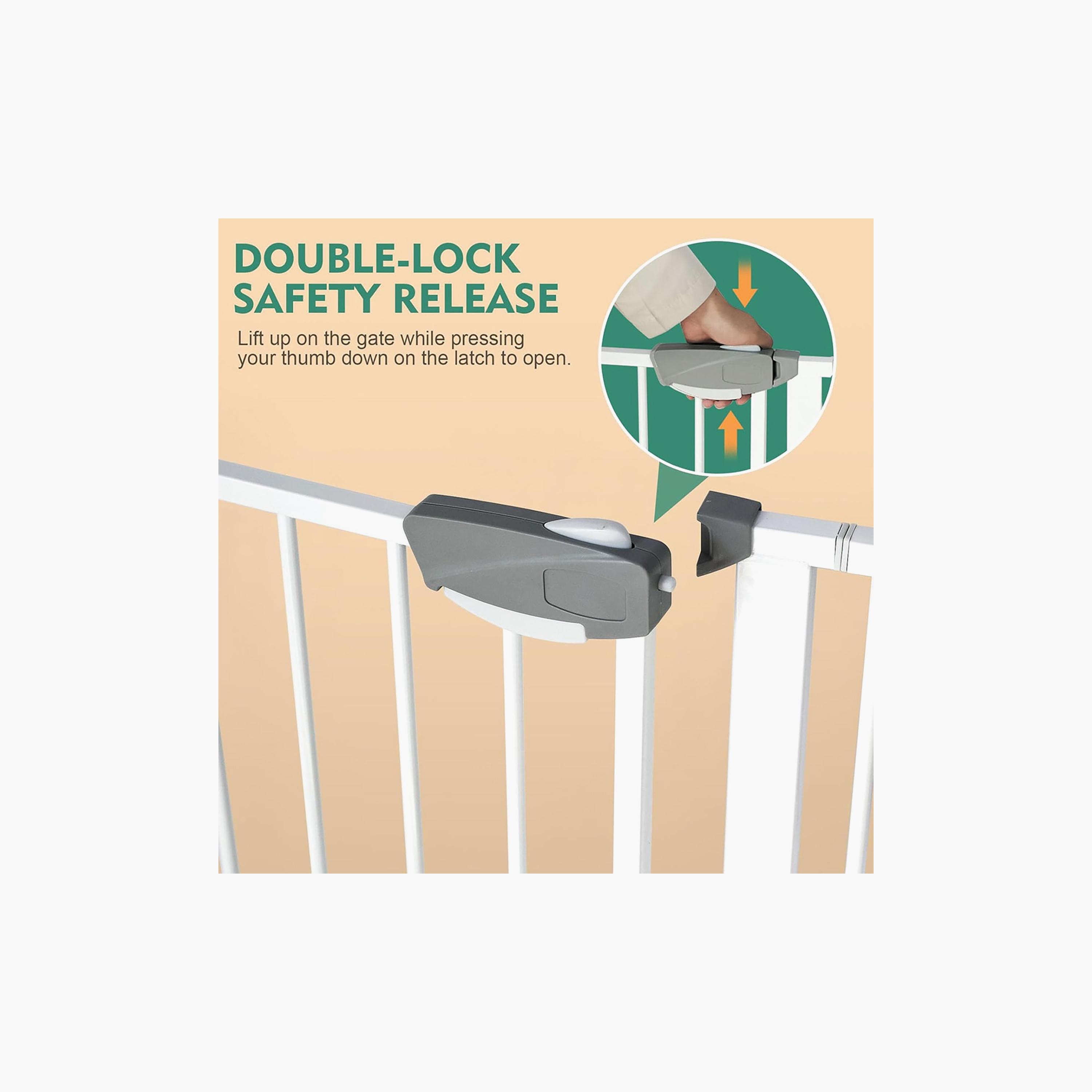 Star Babies Auto-Close Safety Gate with Extension - 75-84 + 10 cm-baby-healthandsafety-babyproofing-image-6