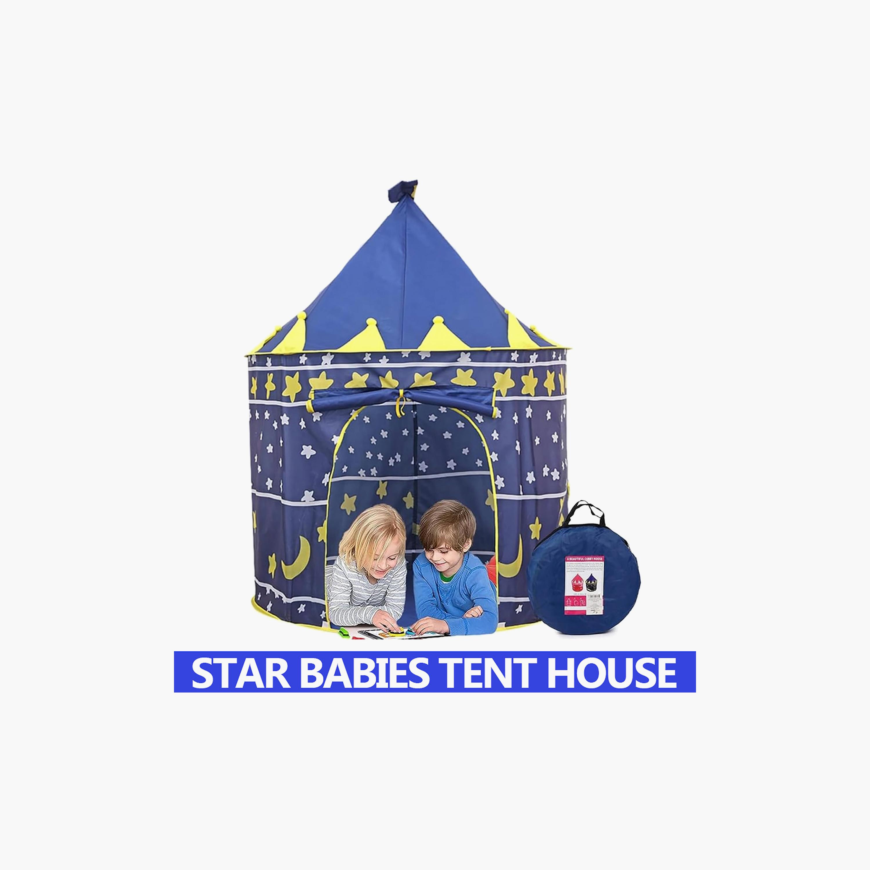 Star Babies Foldable Indoor Tent House with Windows-toys-outdoor-playhousesandplayards-image-2