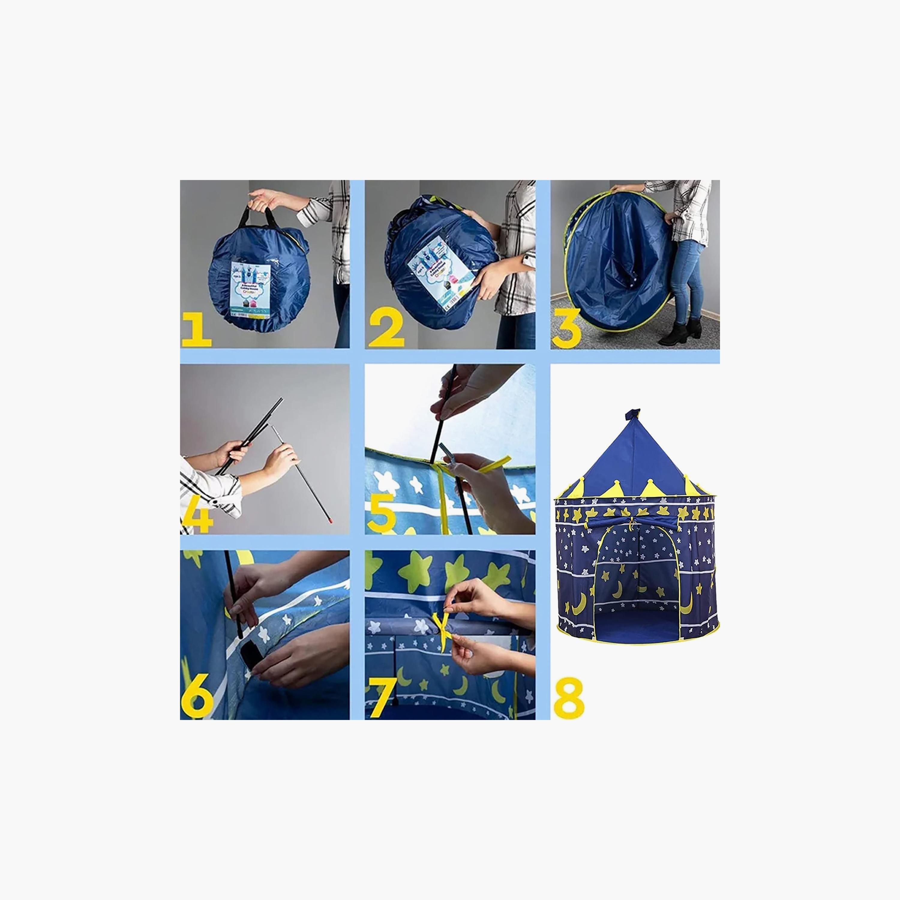 Star Babies Foldable Indoor Tent House with Windows-toys-outdoor-playhousesandplayards-image-4