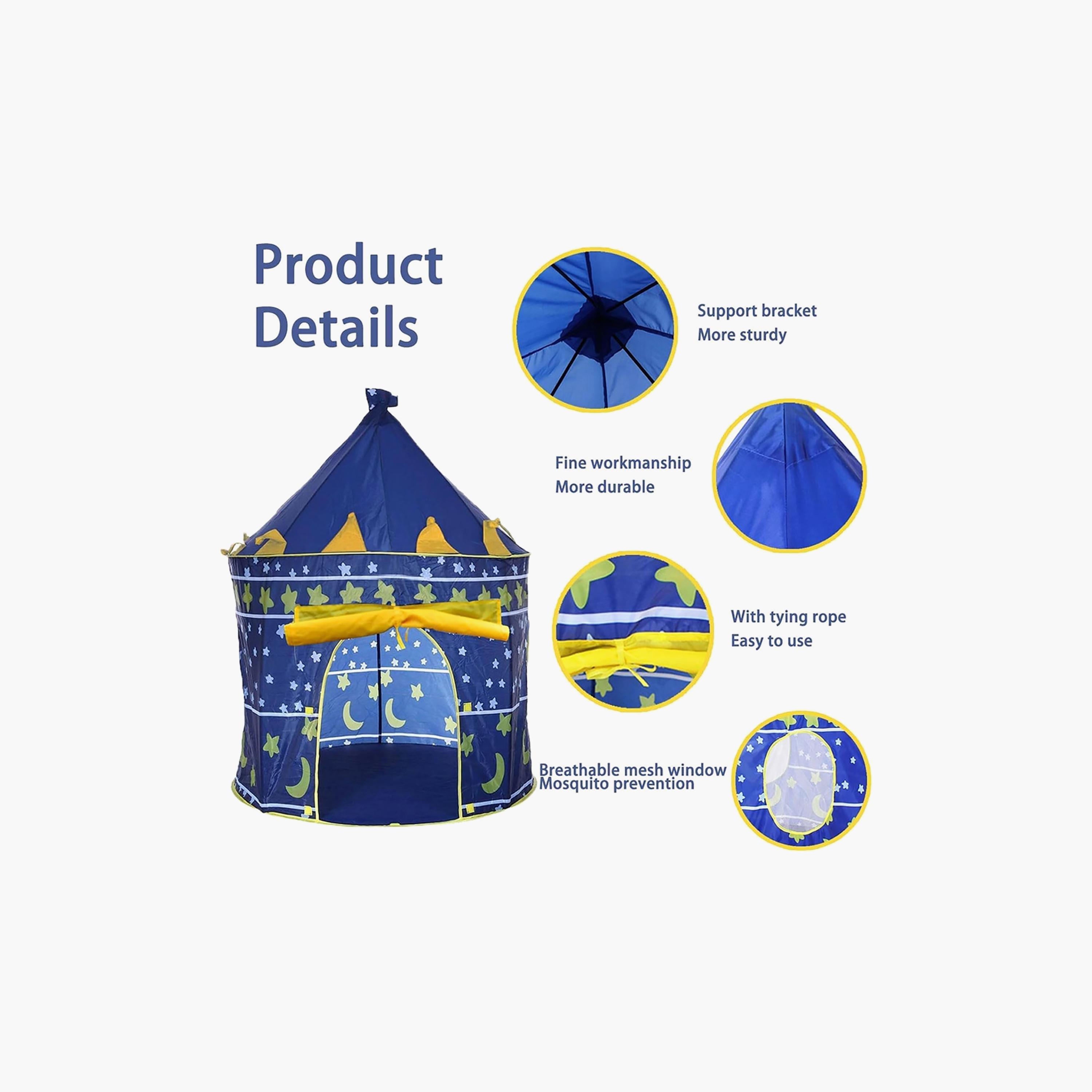 Star Babies Foldable Indoor Tent House with Windows-toys-outdoor-playhousesandplayards-image-7