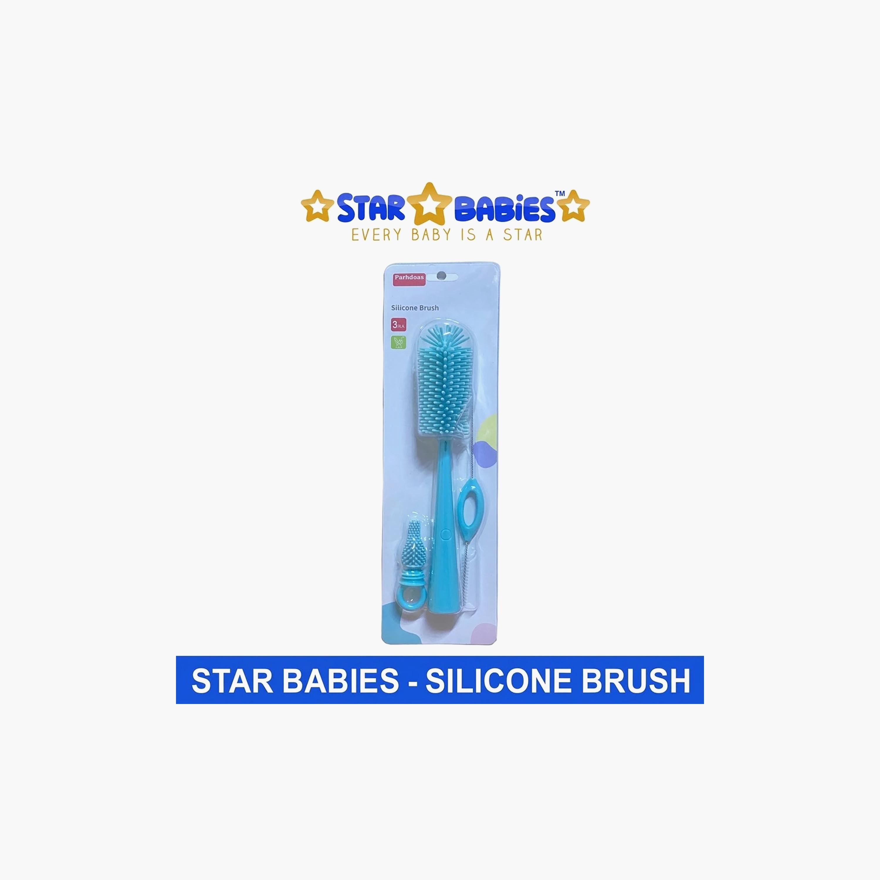 Star Babies 3-Piece Silicone Bottle Cleaning Brush-baby-feeding-accessories-image-5