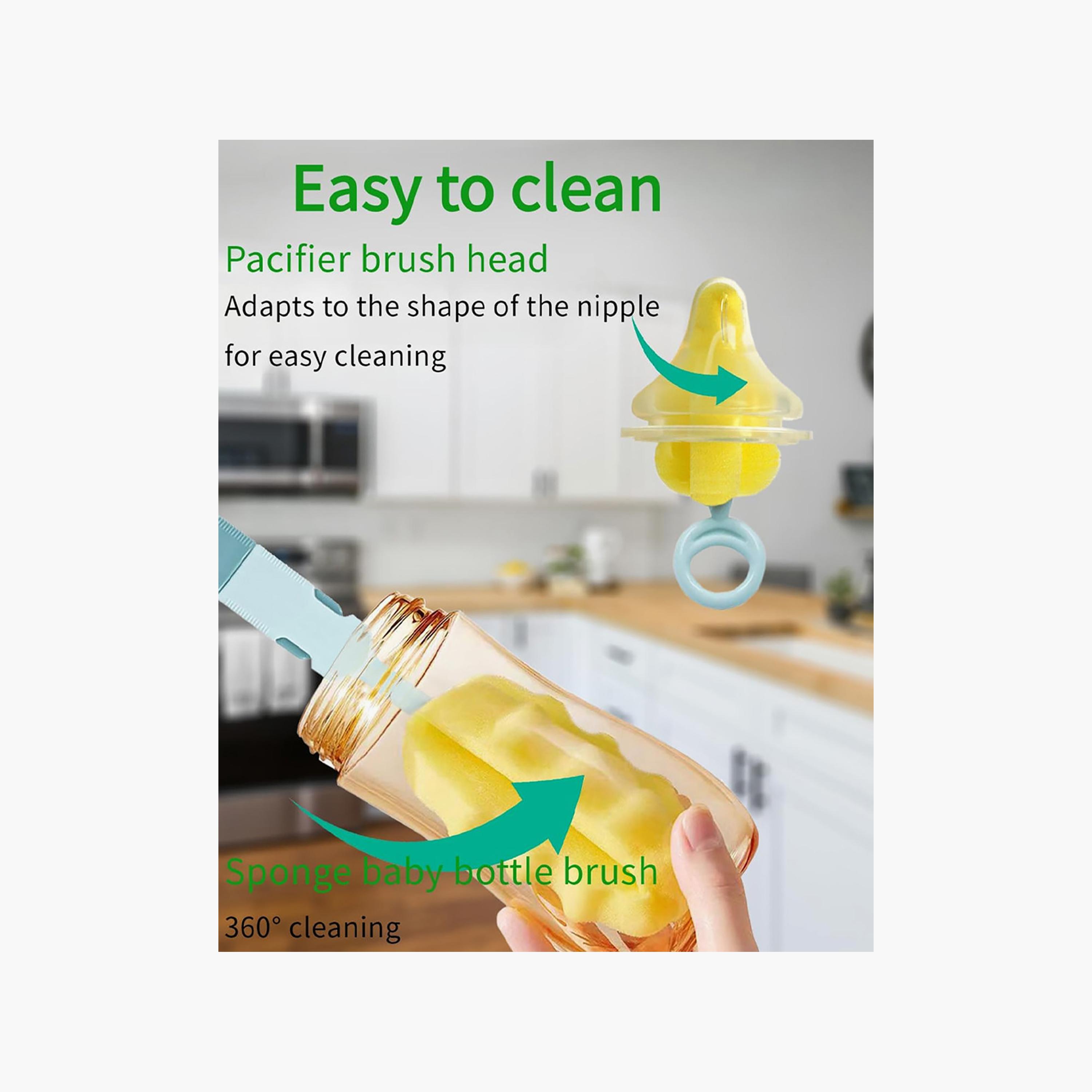Star Babies Sponge Bottle Cleaning Brush Set - Assorted-baby-feeding-accessories-image-5