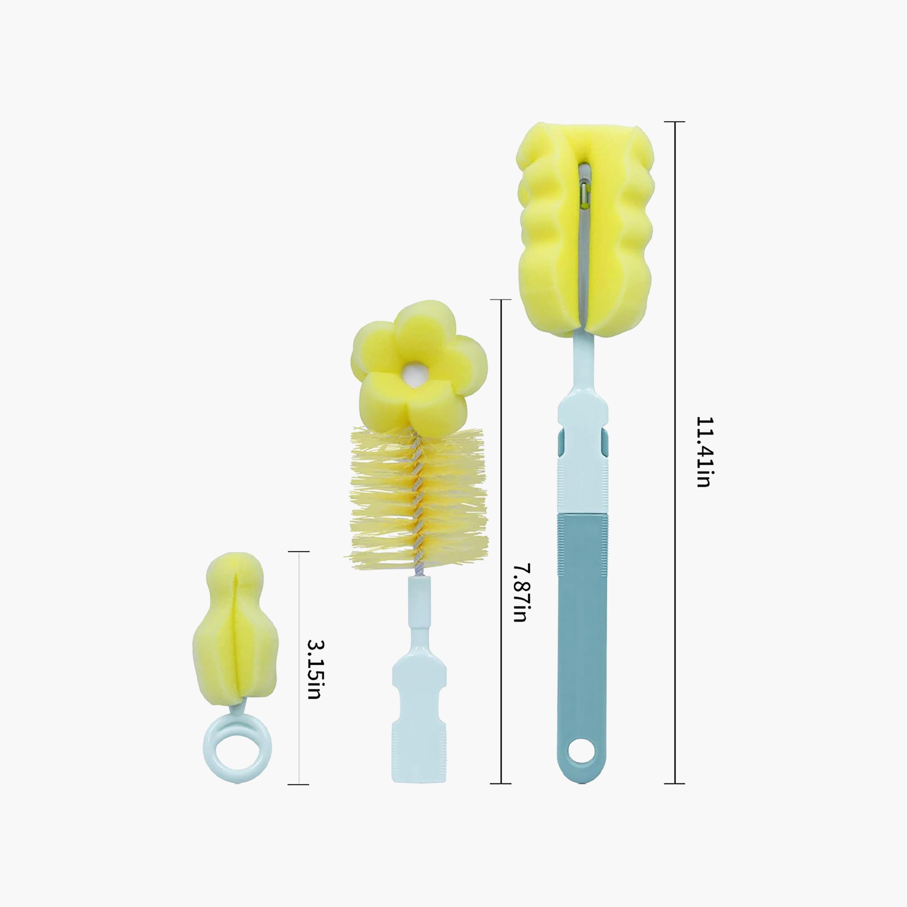 Star Babies Sponge Bottle Cleaning Brush Set - Assorted-baby-feeding-accessories-image-6