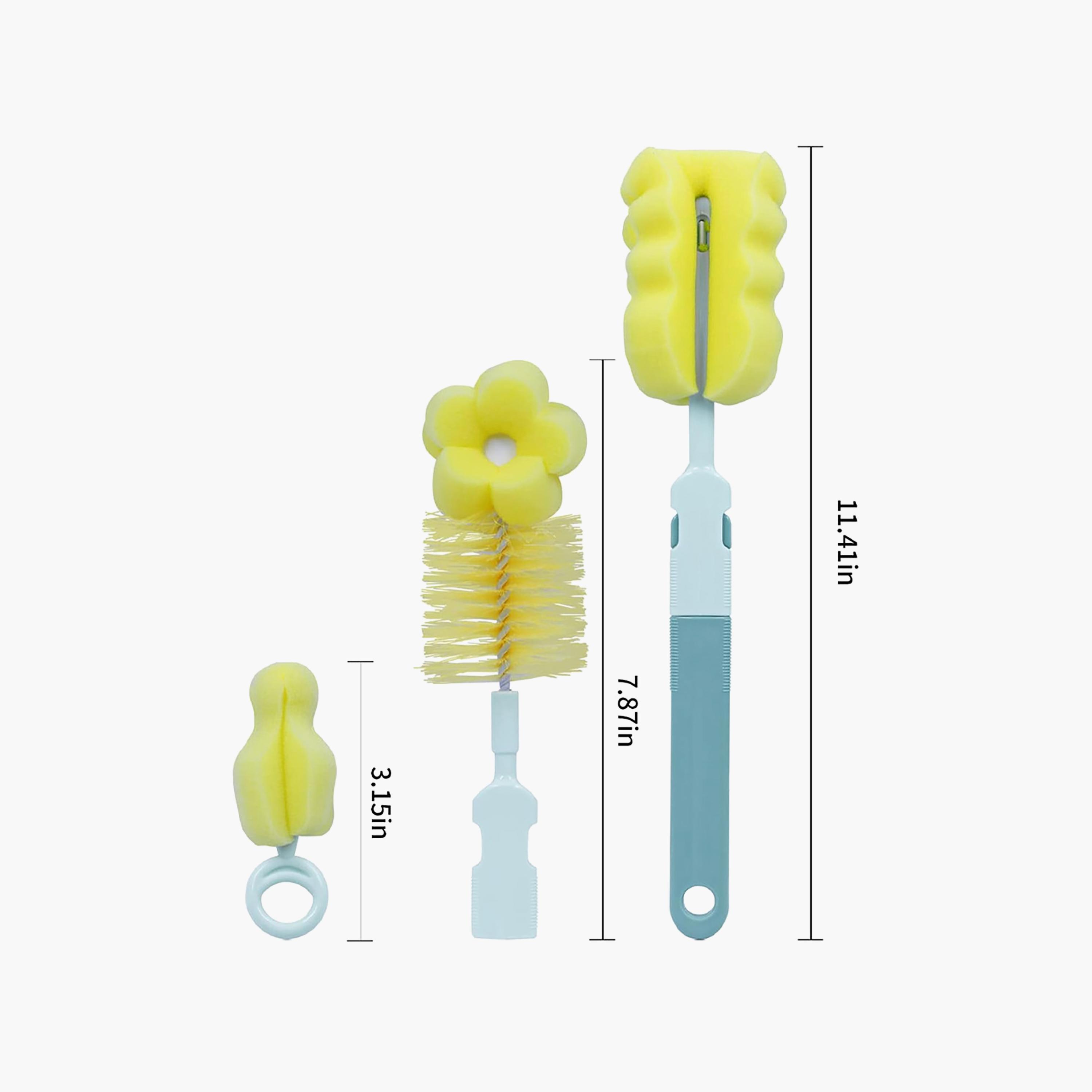 Star Babies Sponge Bottle Cleaning Brush Set - Assorted-baby-feeding-accessories-image-6