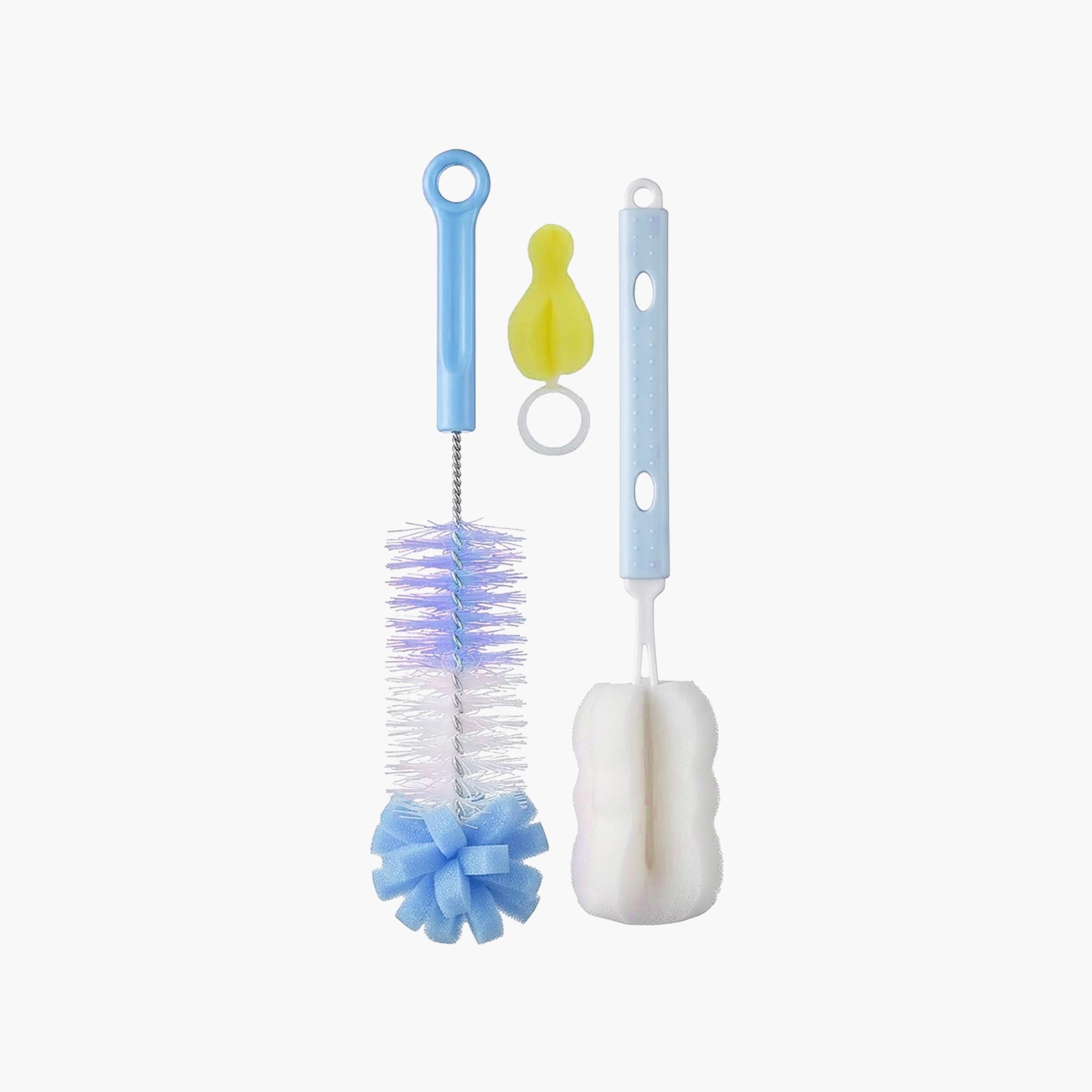 Star Babies Sponge Bottle Cleaning Brush Set - Assorted-baby-feeding-accessories-image-1