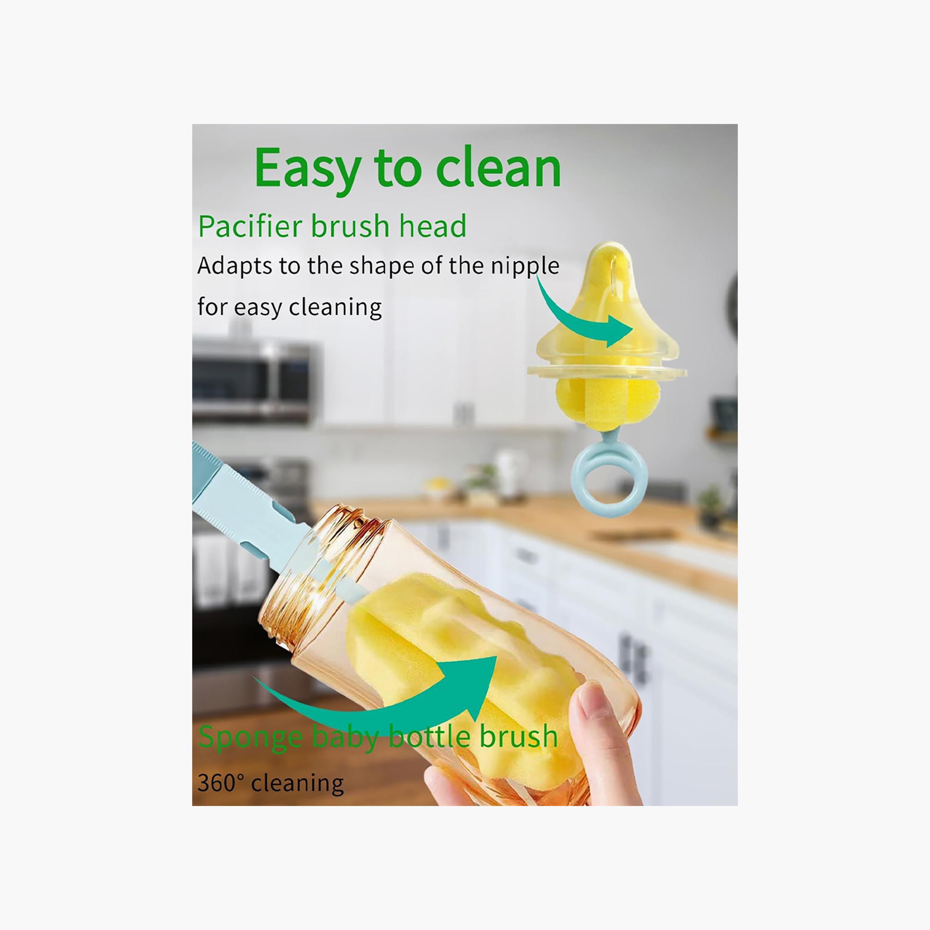 Star Babies Sponge Bottle Cleaning Brush Set - Assorted-baby-feeding-accessories-image-4