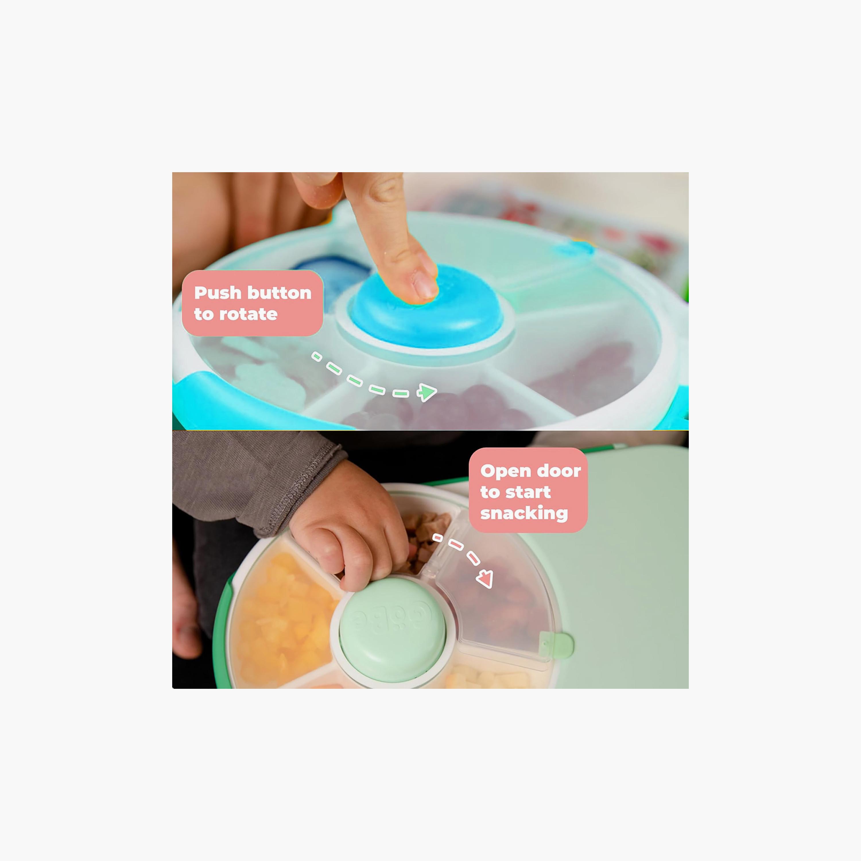 صندوق غداء بتصميم مقسم سادة مع مغزل قابل للفصل من ستار بيبيز - 870 مل-school-lunchessentials-lunchboxes-image-6