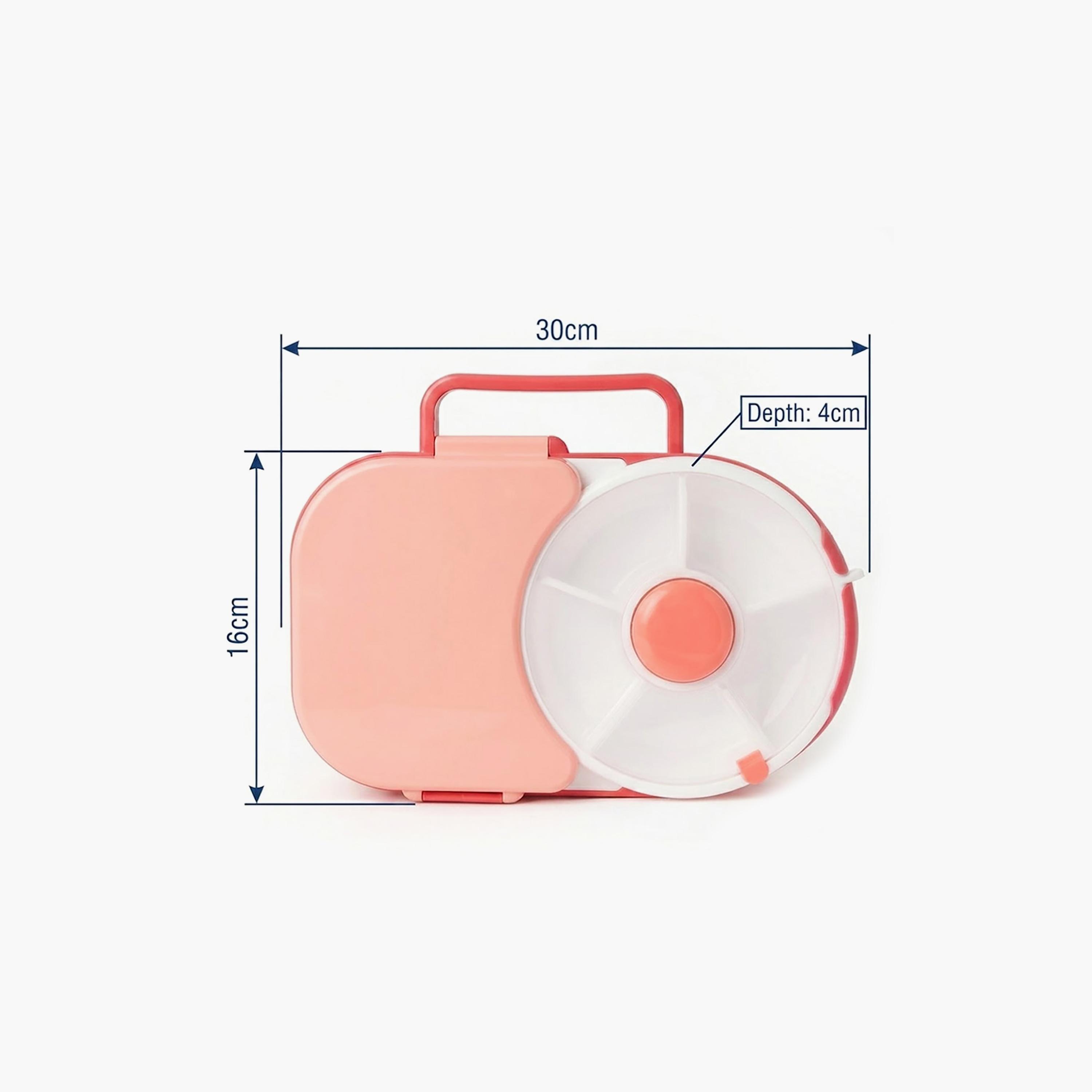 صندوق غداء بتصميم مقسم سادة مع مغزل قابل للفصل من ستار بيبيز - 870 مل-school-lunchessentials-lunchboxes-image-9