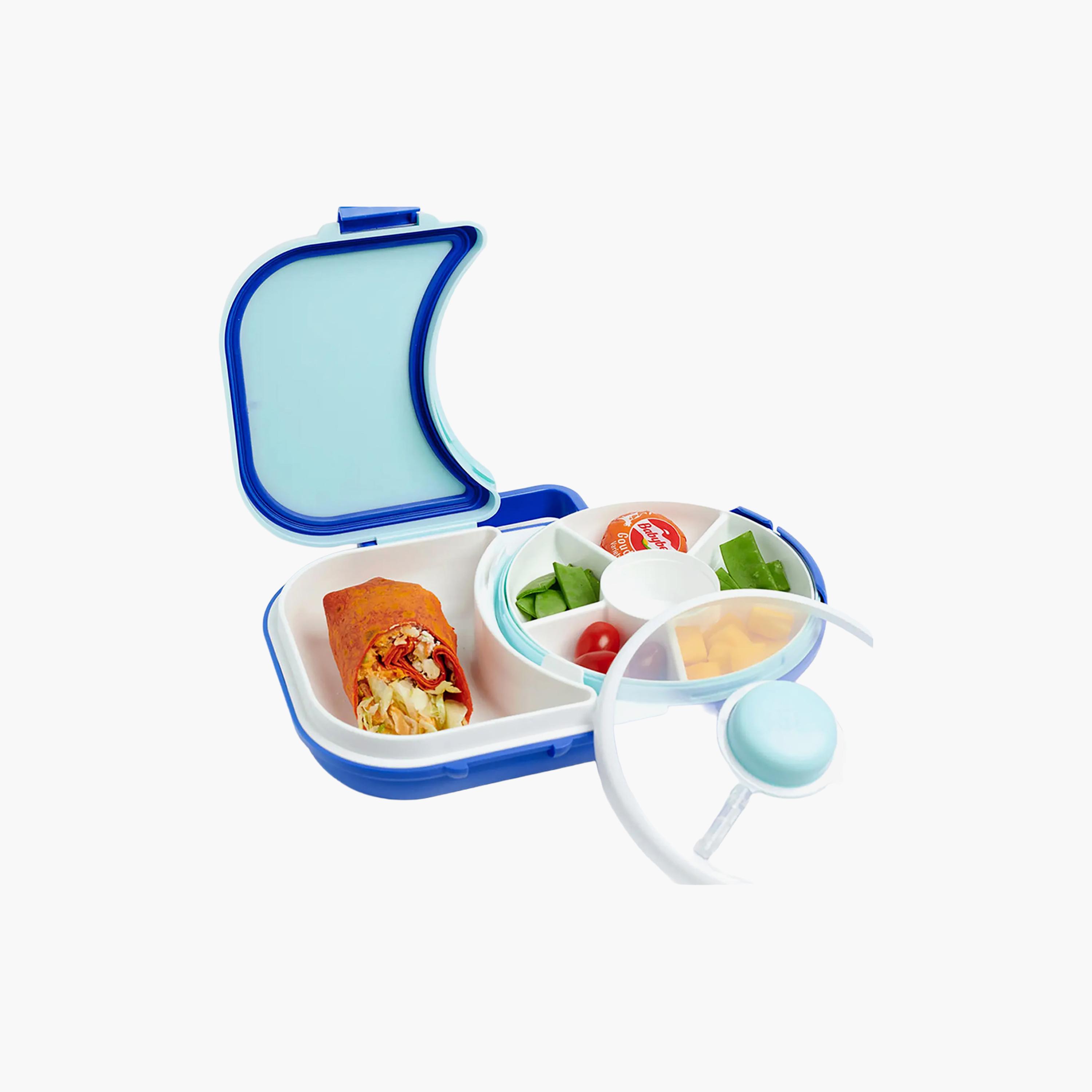 صندوق غداء بتصميم مقسم سادة مع مغزل قابل للفصل من ستار بيبيز - 870 مل-school-lunchessentials-lunchboxes-image-3