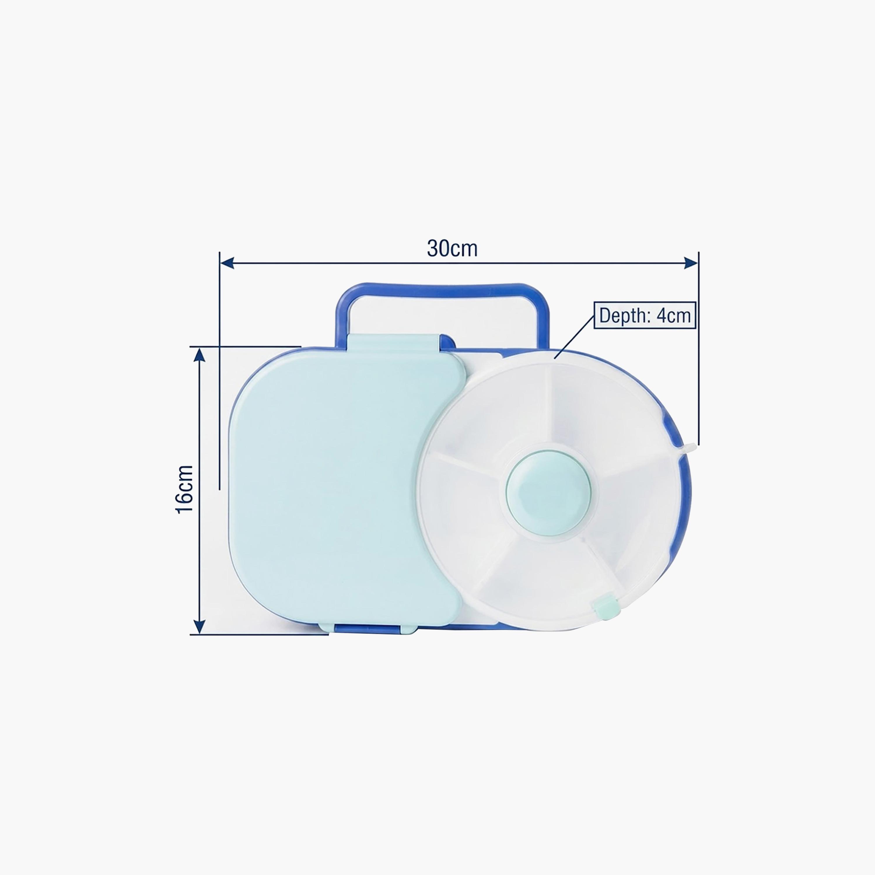 صندوق غداء بتصميم مقسم سادة مع مغزل قابل للفصل من ستار بيبيز - 870 مل-school-lunchessentials-lunchboxes-image-9