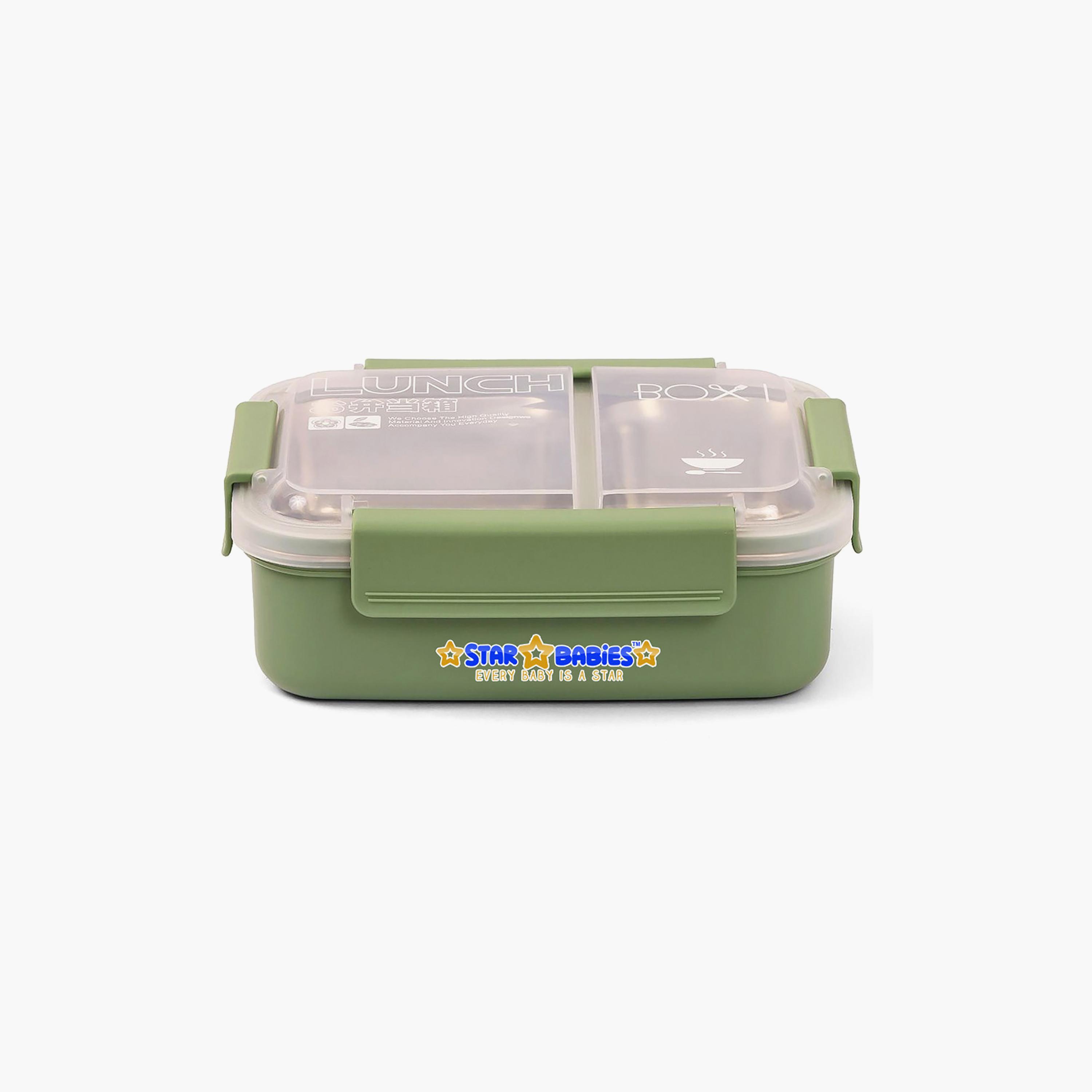 علبة غداء سادة معزولة بقسمين من ستار بيبيز - 1100 مل-school-lunchessentials-lunchboxes-image-1