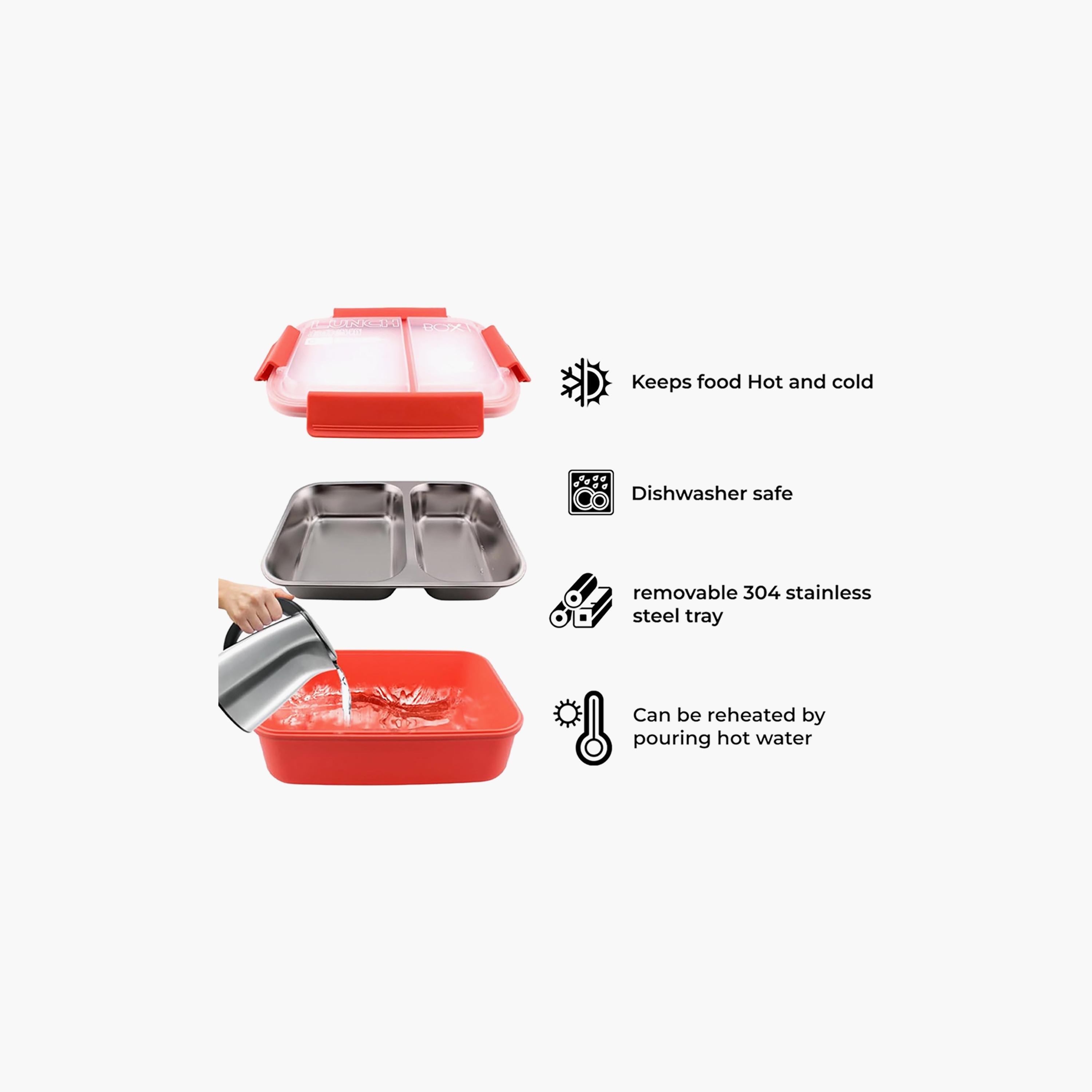 علبة غداء سادة معزولة بقسمين من ستار بيبيز - 1100 مل-school-lunchessentials-lunchboxes-image-6