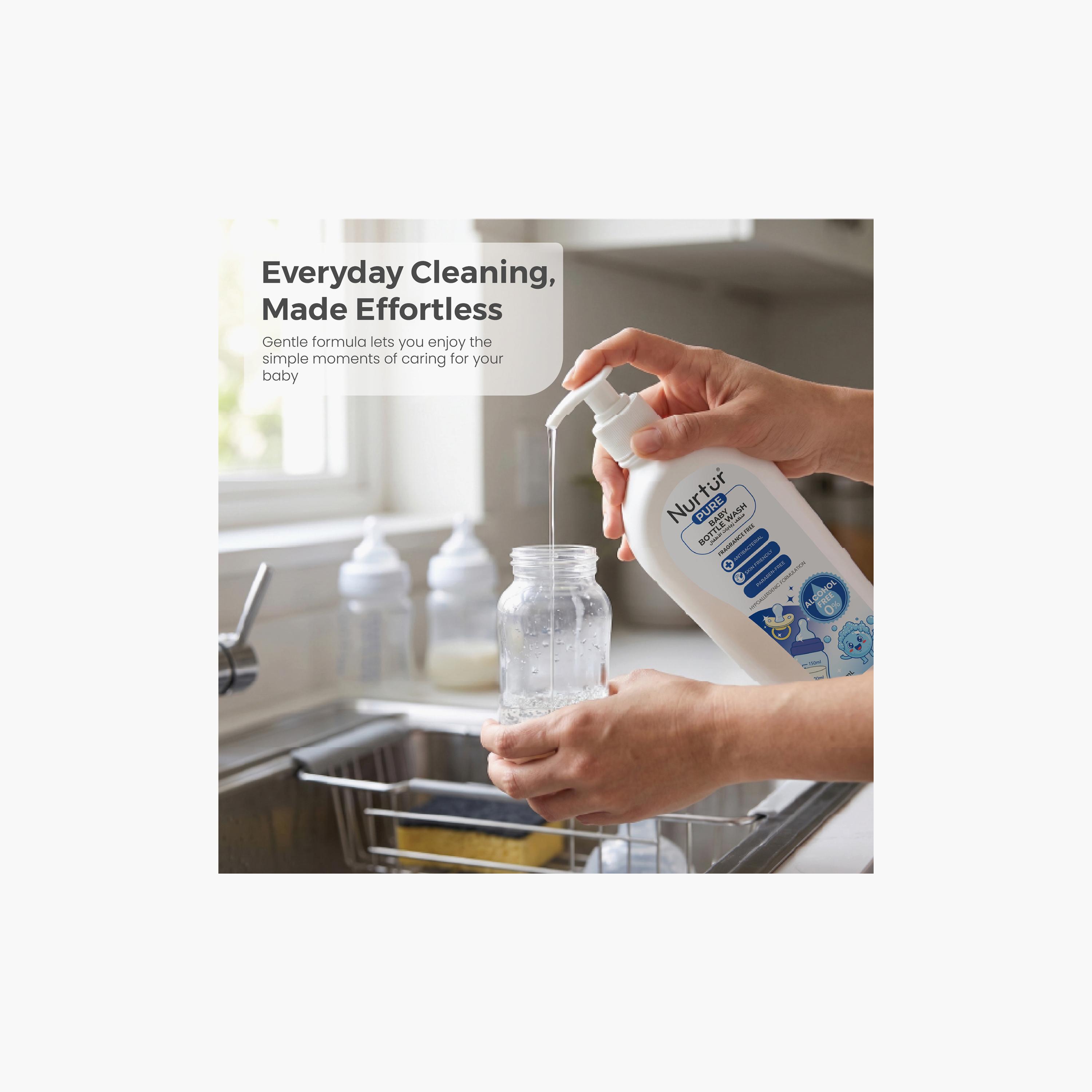 منظف زجاجات خالي من الكحول والبارابين سعة 250 مل من نيرتشر بيور-baby-feeding-cleaningliquids-image-3