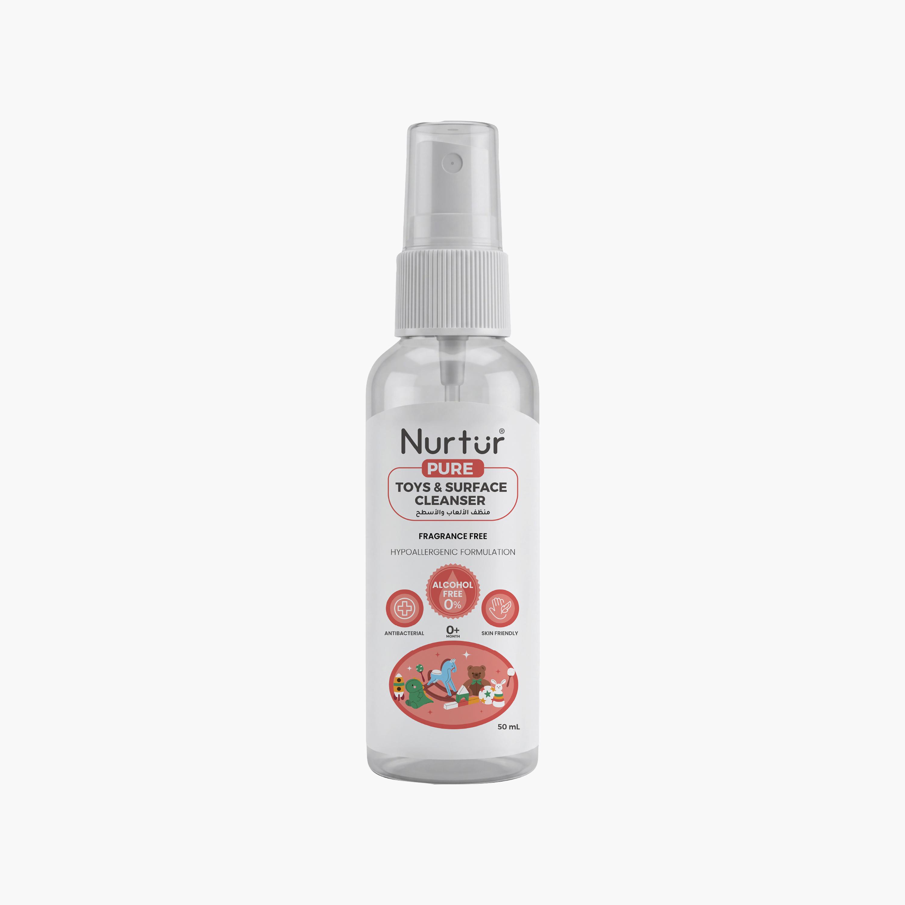 Nurtur Pure Alcohol & Fragrance Free Toy & Surface Cleanser - 50 ml-baby-feeding-cleaningliquids-image-1