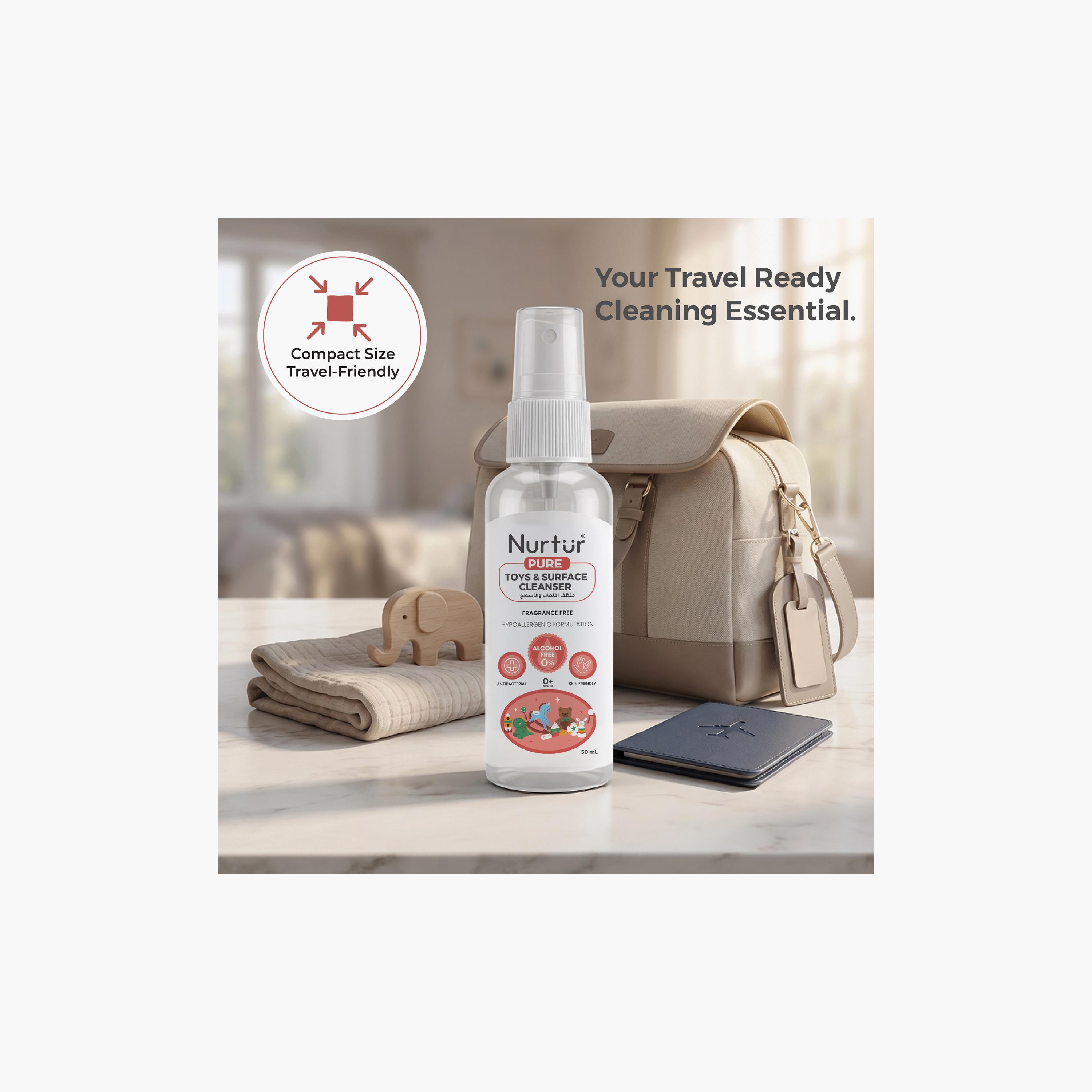 Nurtur Pure Alcohol & Fragrance Free Toy & Surface Cleanser - 50 ml-baby-feeding-cleaningliquids-image-2