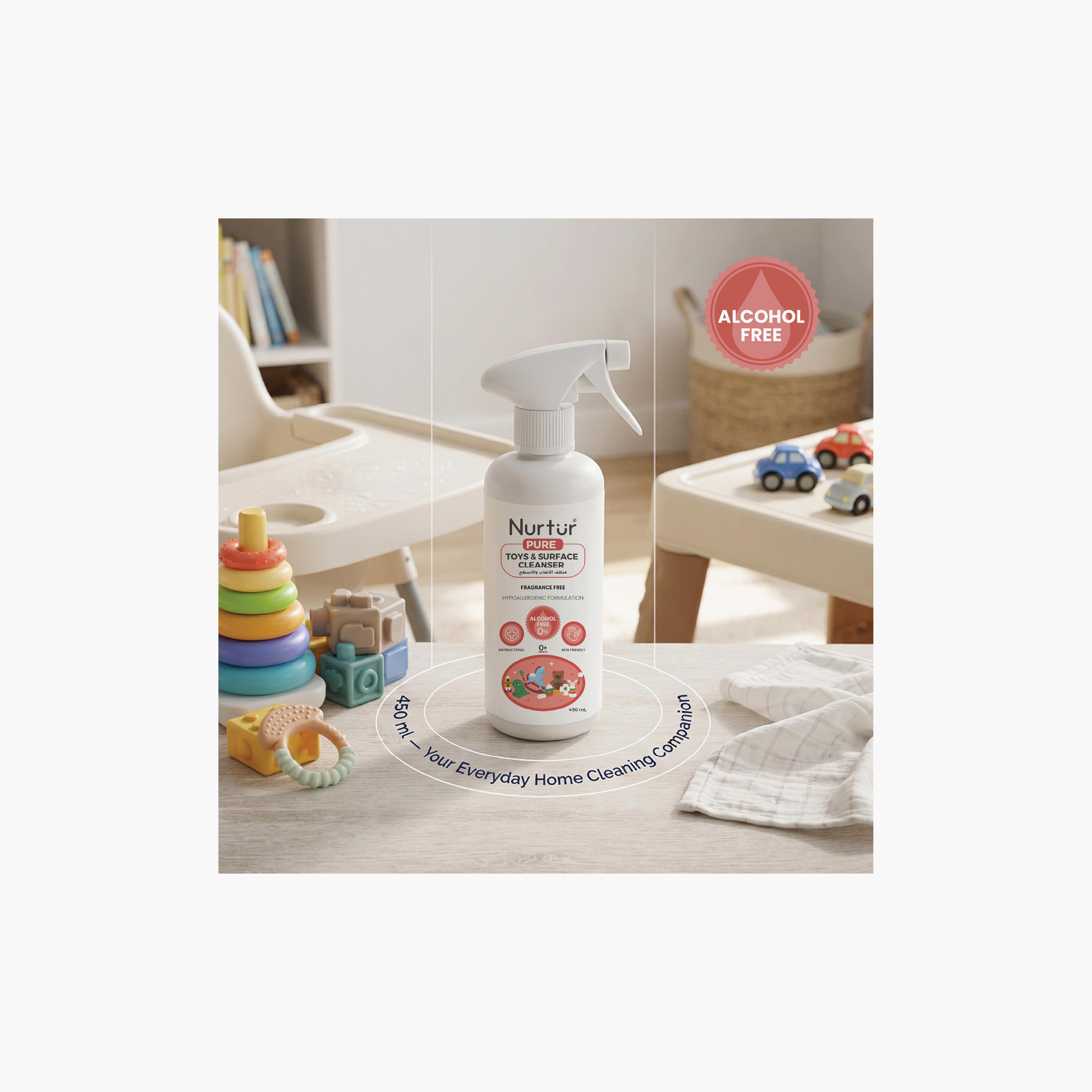 منظف ألعاب وأسطح خالي من الكحول والعطور سعة 450 مل من نيرتشر بيور-baby-feeding-cleaningliquids-image-6