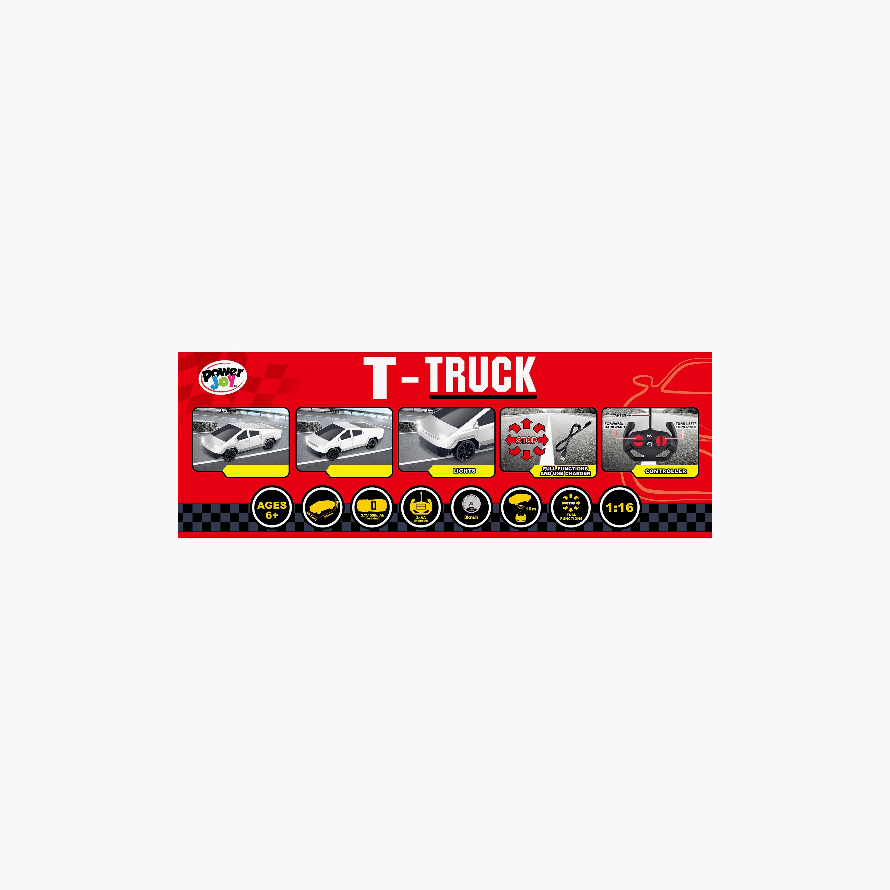 شاحنة تحكم عن بعد باور جوي T-Truck بمقياس 2.7G مع أضواء-toys-remotecontrolledvehicles-rccars-image-5