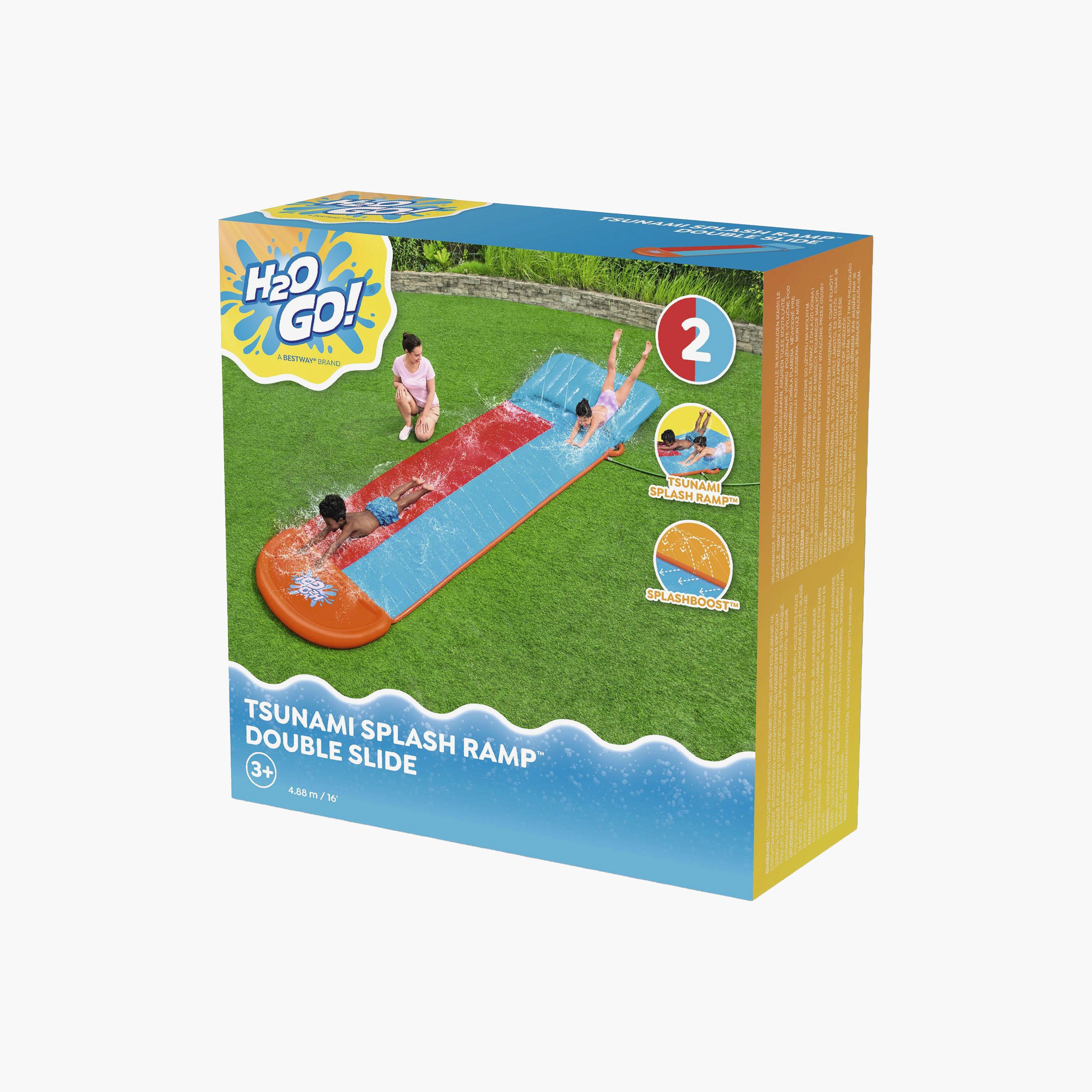 زحليقة بيست واي إتش2أو جو تسونامي سبلاش بمنحدرين جانبيين-toys-outdoor-poolandbeach-pools-image-7