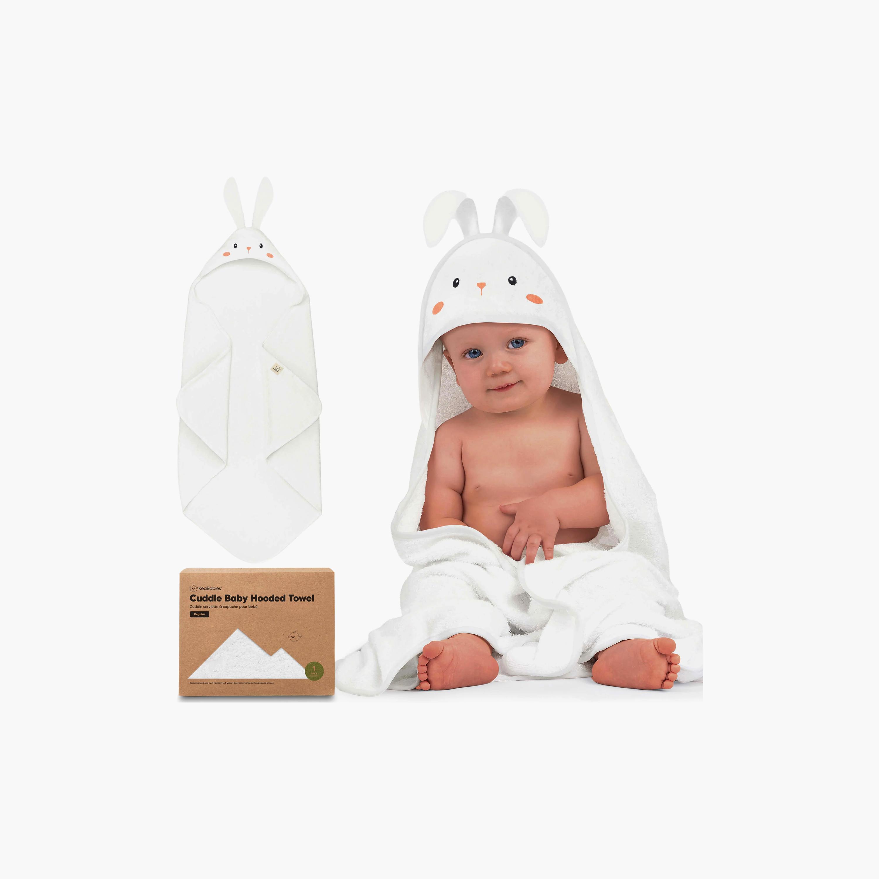 منشفة استحمام بقبعة للأطفال من كيابيبيز كادل بيبي-baby-bathandcare-towels-image-3