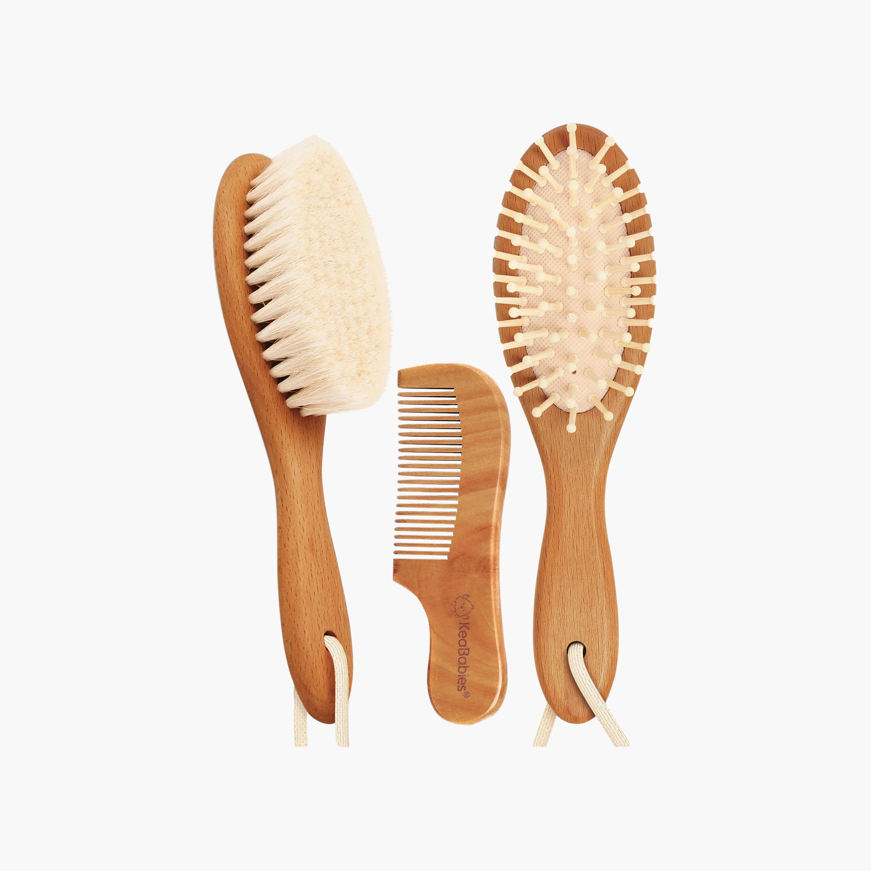 طقم فرشاة شعر ومشط للأطفال من كيابيبيز-baby-bathandcare-hairbodyskincare-image-1