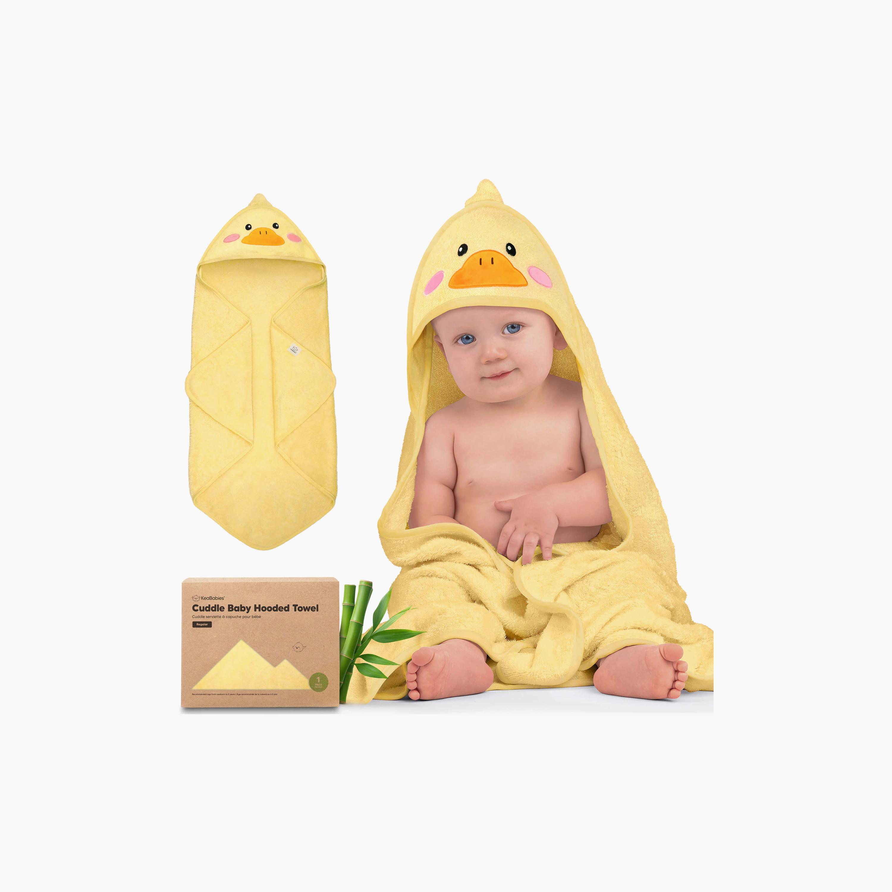 منشفة استحمام بقبعة للأطفال من كيابيبيز كادل بيبي-baby-bathandcare-towels-image-3