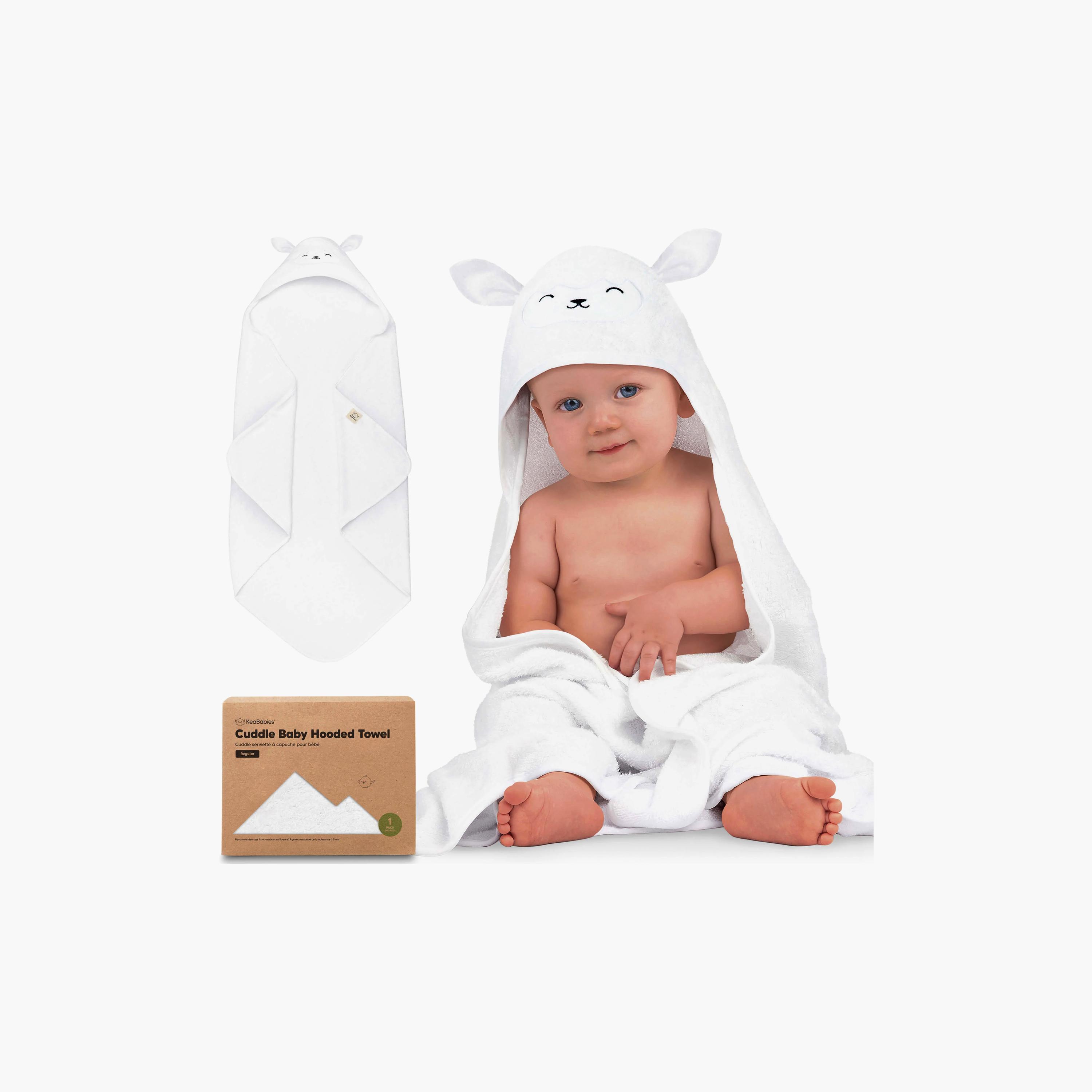 منشفة استحمام بقبعة للأطفال من كيابيبيز كادل بيبي-baby-bathandcare-towels-image-3
