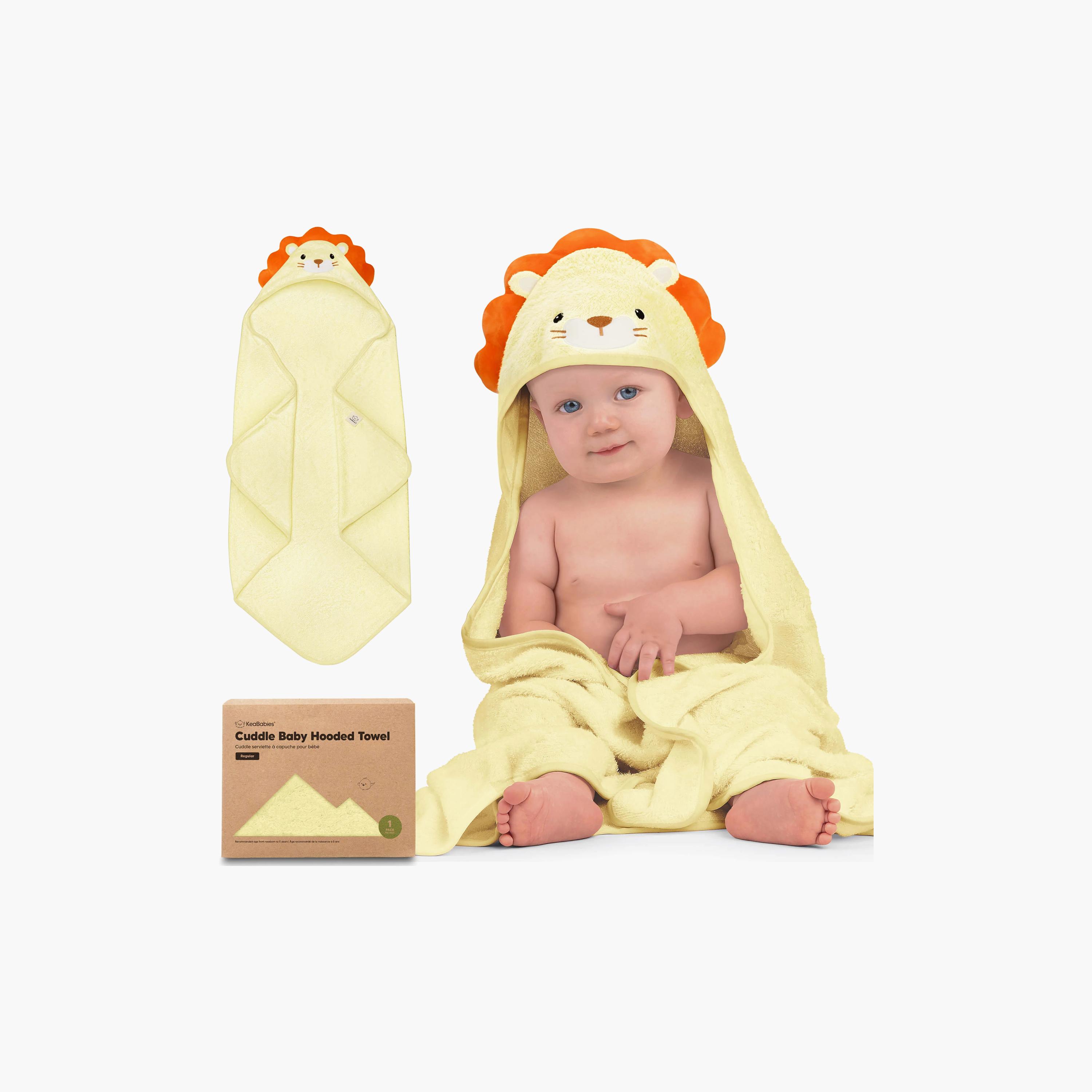 منشفة استحمام بقبعة للأطفال من كيابيبيز كادل بيبي-baby-bathandcare-towels-image-3