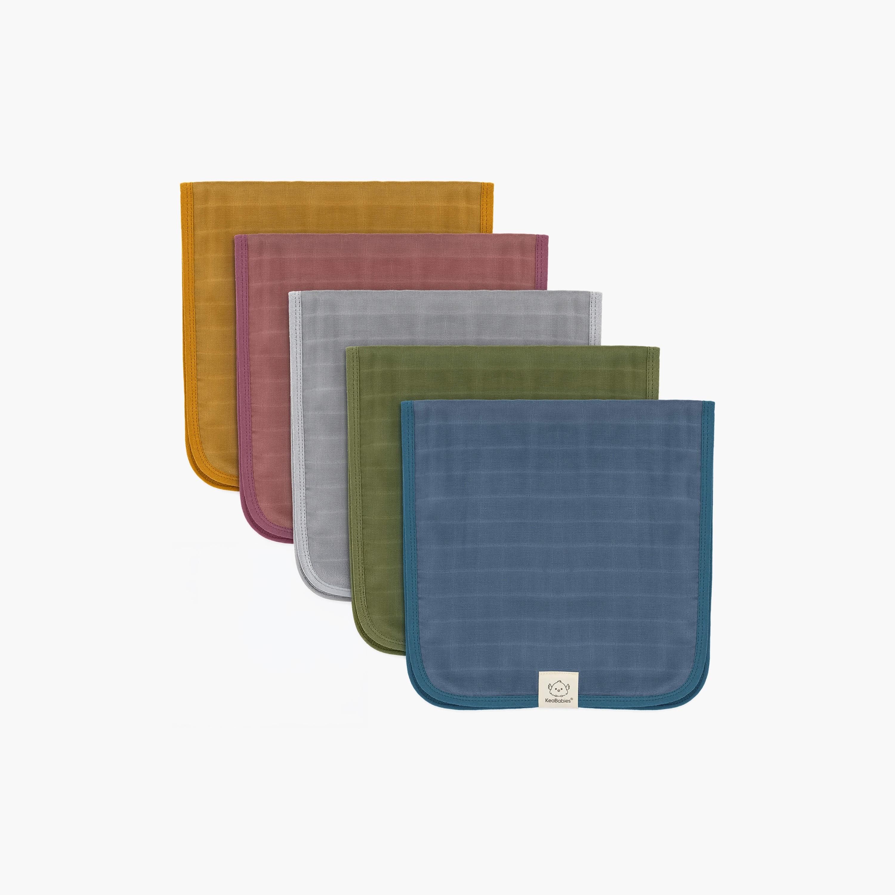 فوط تجشؤ موسلين لومي للأطفال 5 قطع من كيابيبيز-baby-bathandcare-towels-image-1
