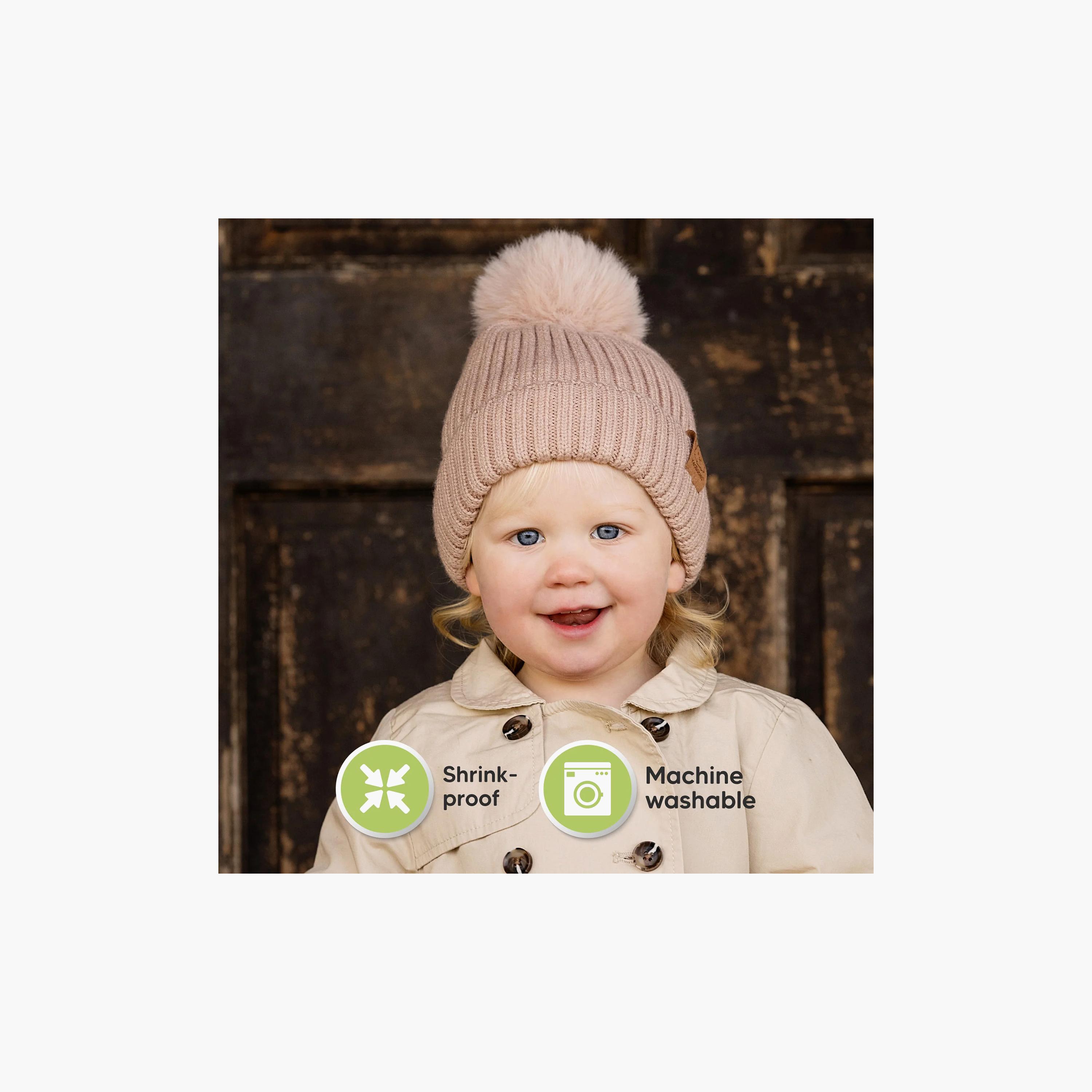 قبعات بيني تريكو بكرة بوم للأطفال عبوة من قطعتين من كيابيبيز-boys-accessories-caps-image-4