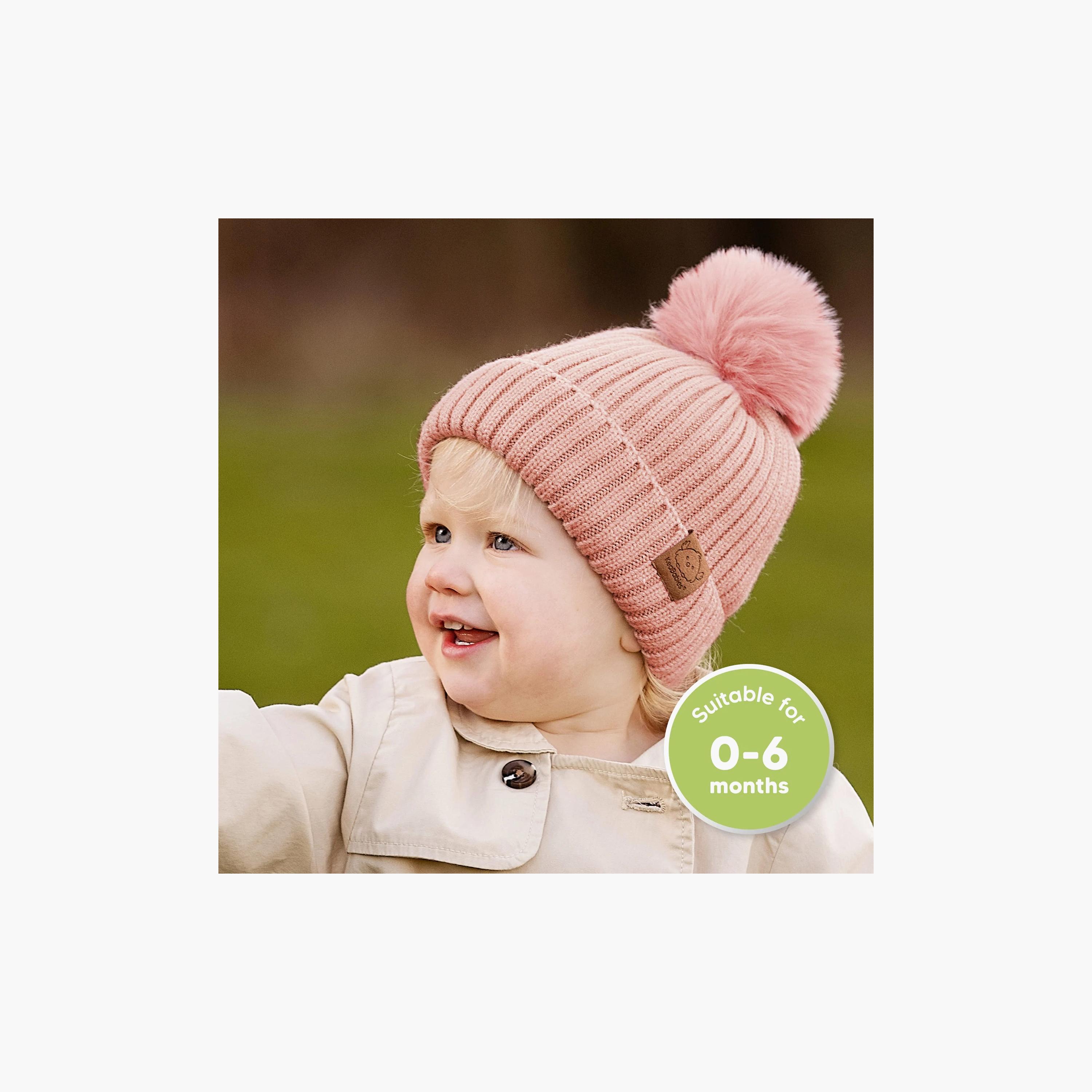 قبعات بيني تريكو بكرة بوم للأطفال عبوة من قطعتين من كيابيبيز-boys-accessories-caps-image-8