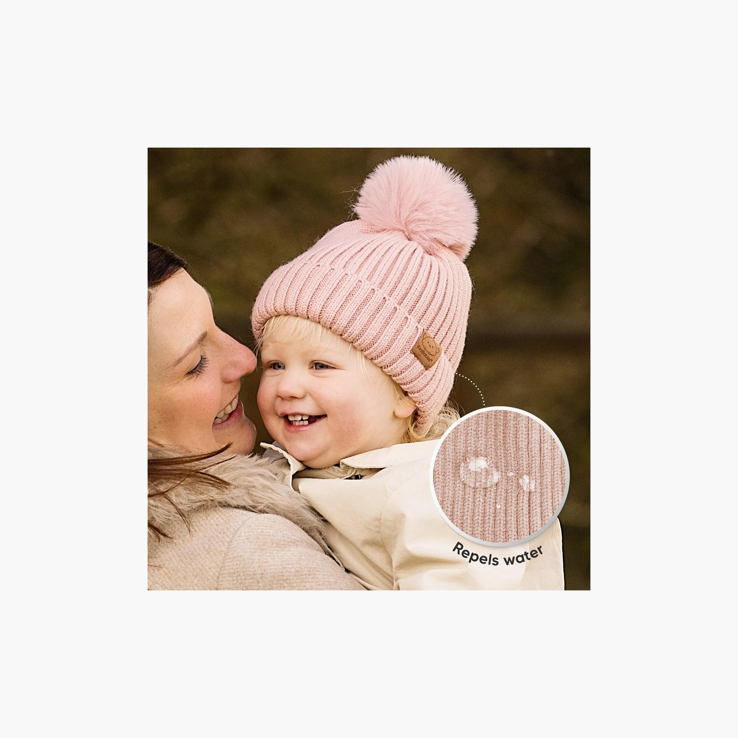 قبعات بيني تريكو بكرة بوم للأطفال عبوة من قطعتين من كيابيبيز-boys-accessories-caps-image-3