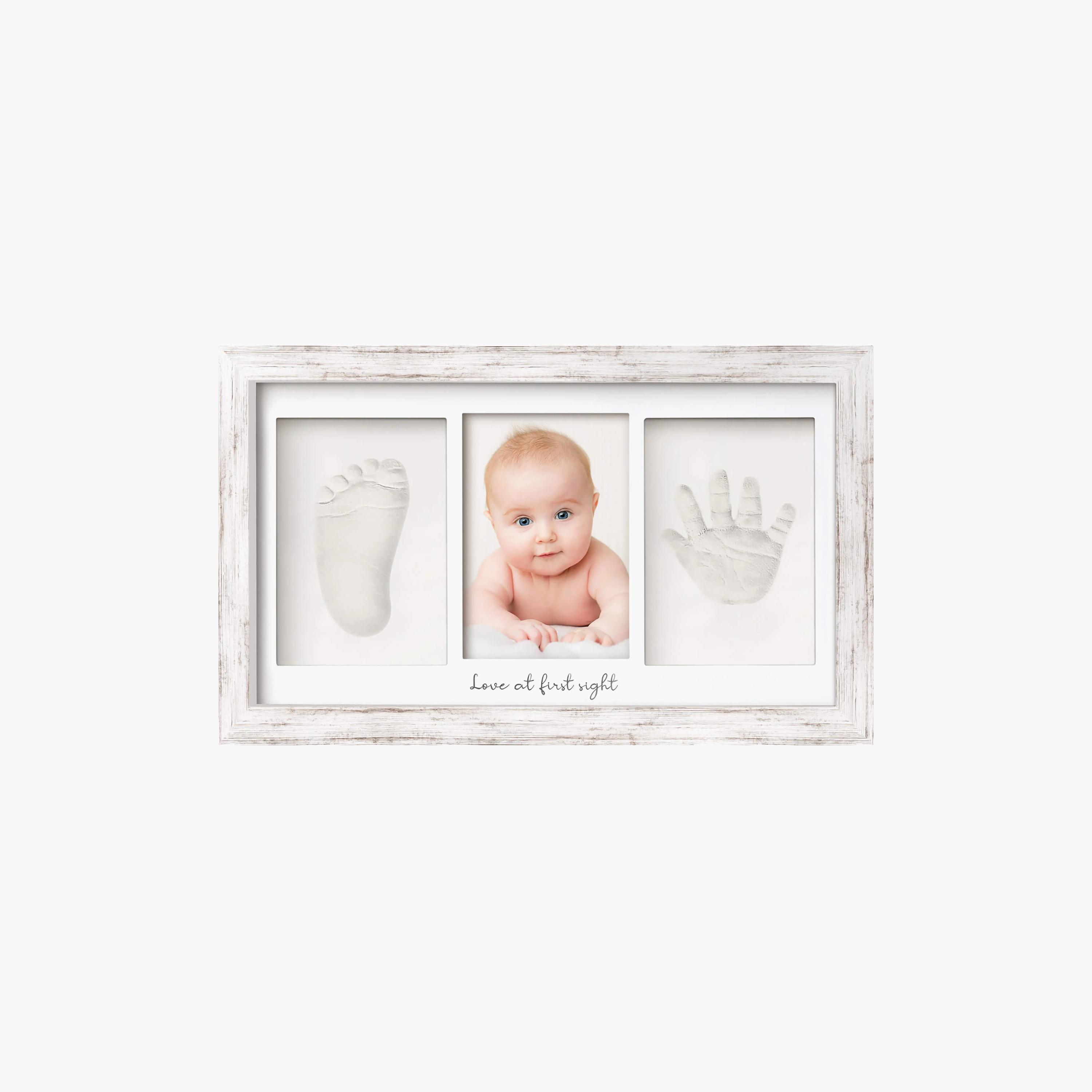 إطار مزدوج تذكاري لطبعة يد وقدم الطفل من كيابيبيز-baby-nursery-roomdecor-image-1