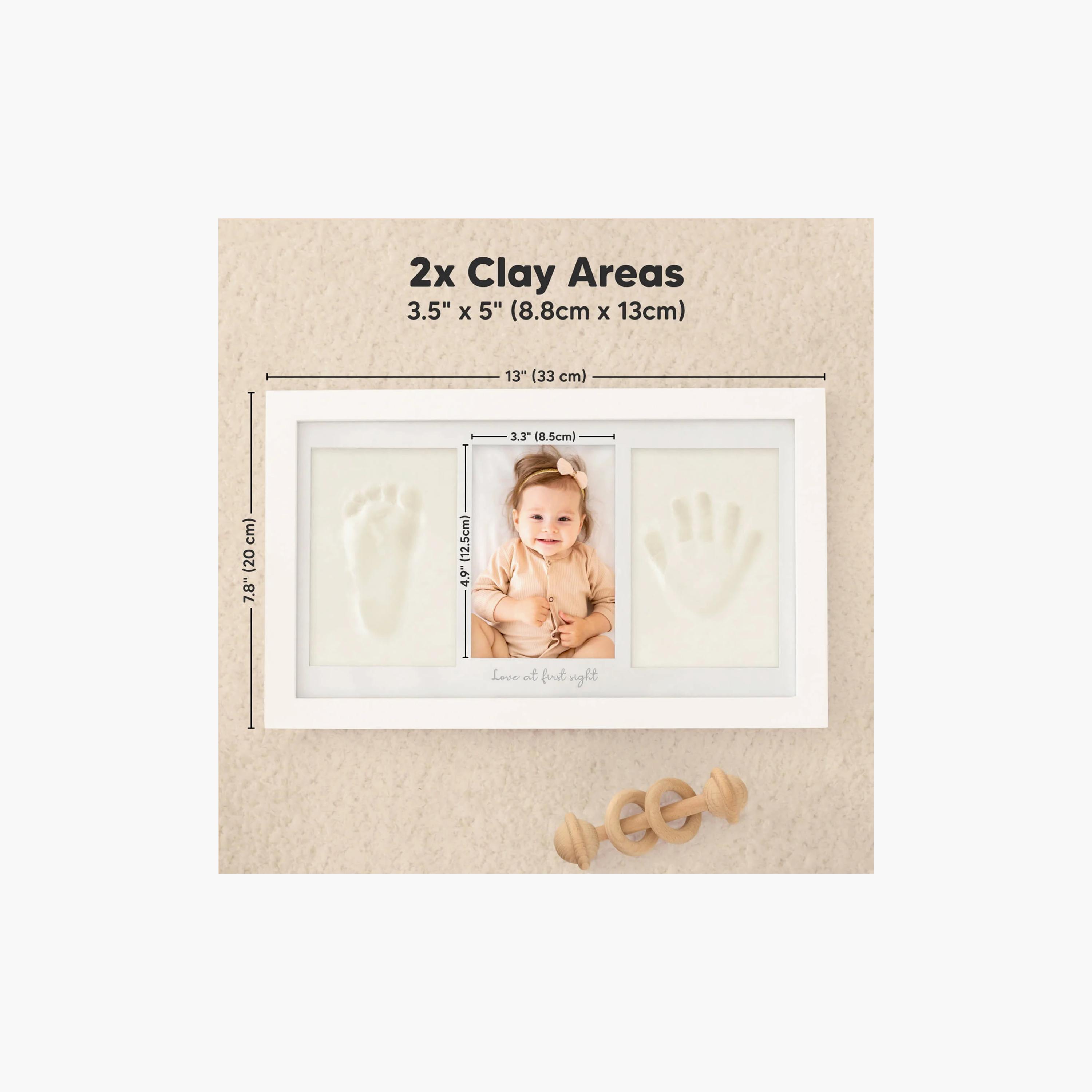 إطار مزدوج تذكاري لطبعة يد وقدم الطفل من كيابيبيز-baby-nursery-roomdecor-image-8