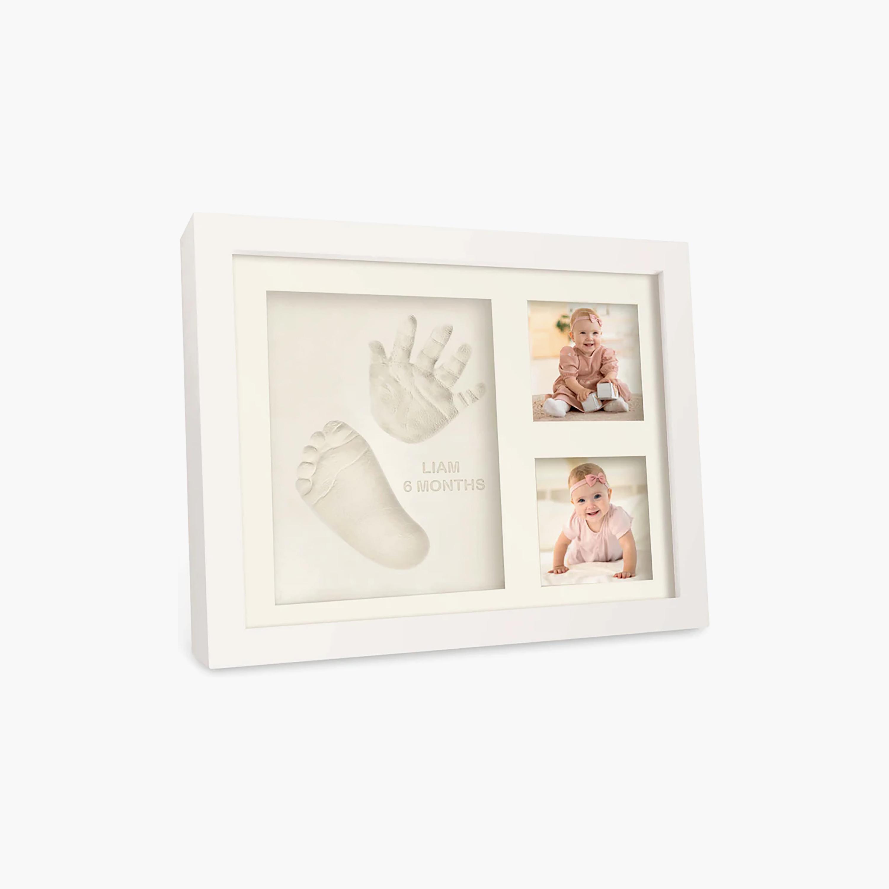 إطار مزدوج تذكاري لطبعة يد وقدم الطفل من كيابيبيز-baby-nursery-roomdecor-image-1