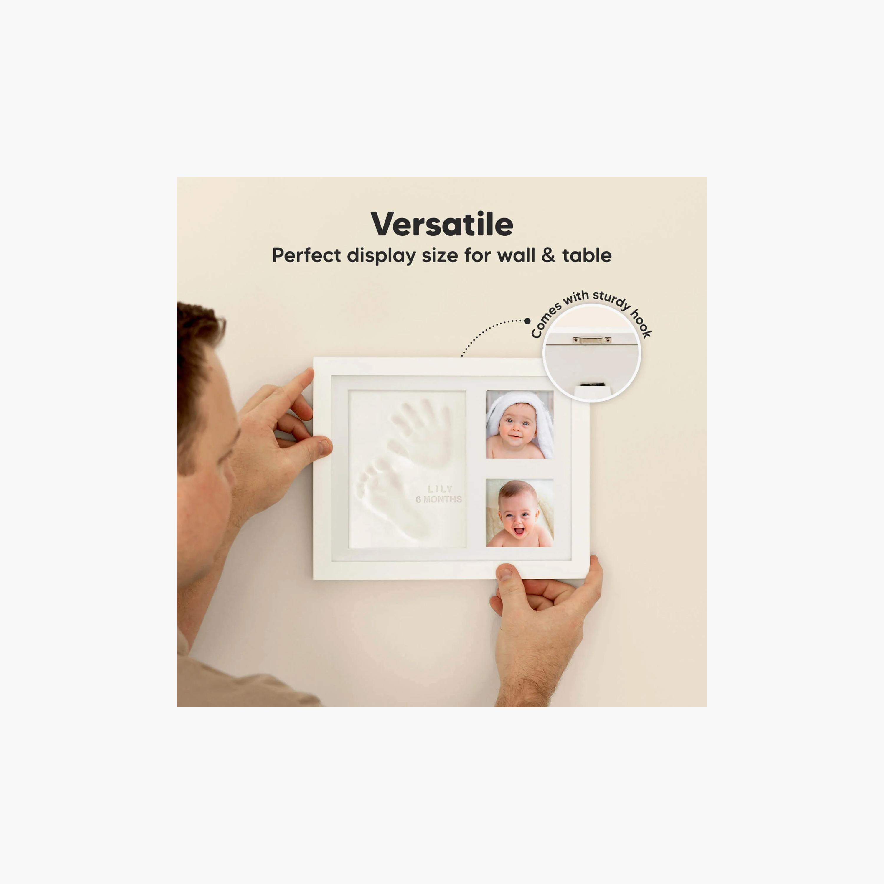 إطار مزدوج تذكاري لطبعة يد وقدم الطفل من كيابيبيز-baby-nursery-roomdecor-image-8