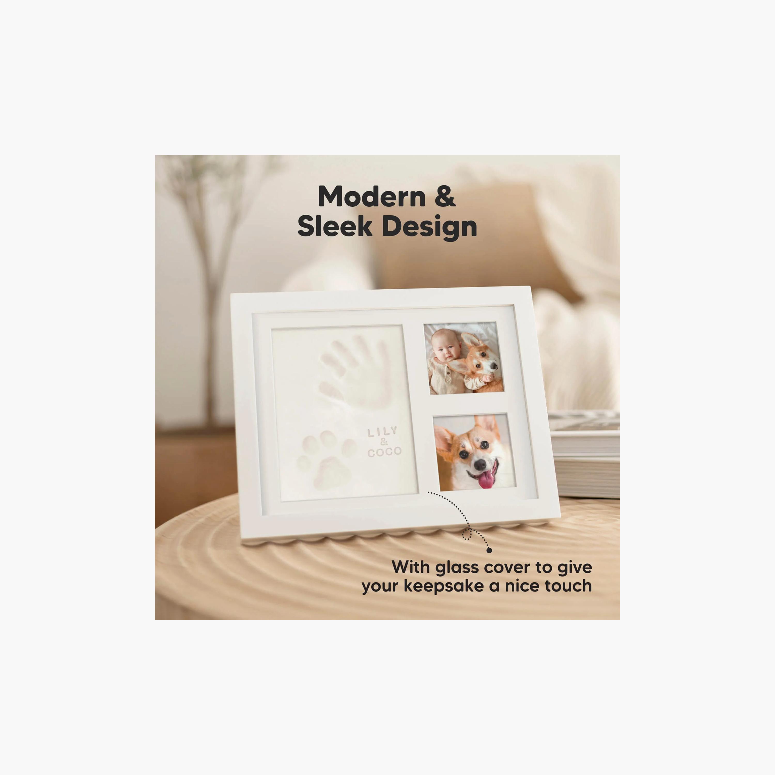إطار مزدوج تذكاري لطبعة يد وقدم الطفل من كيابيبيز-baby-nursery-roomdecor-image-9