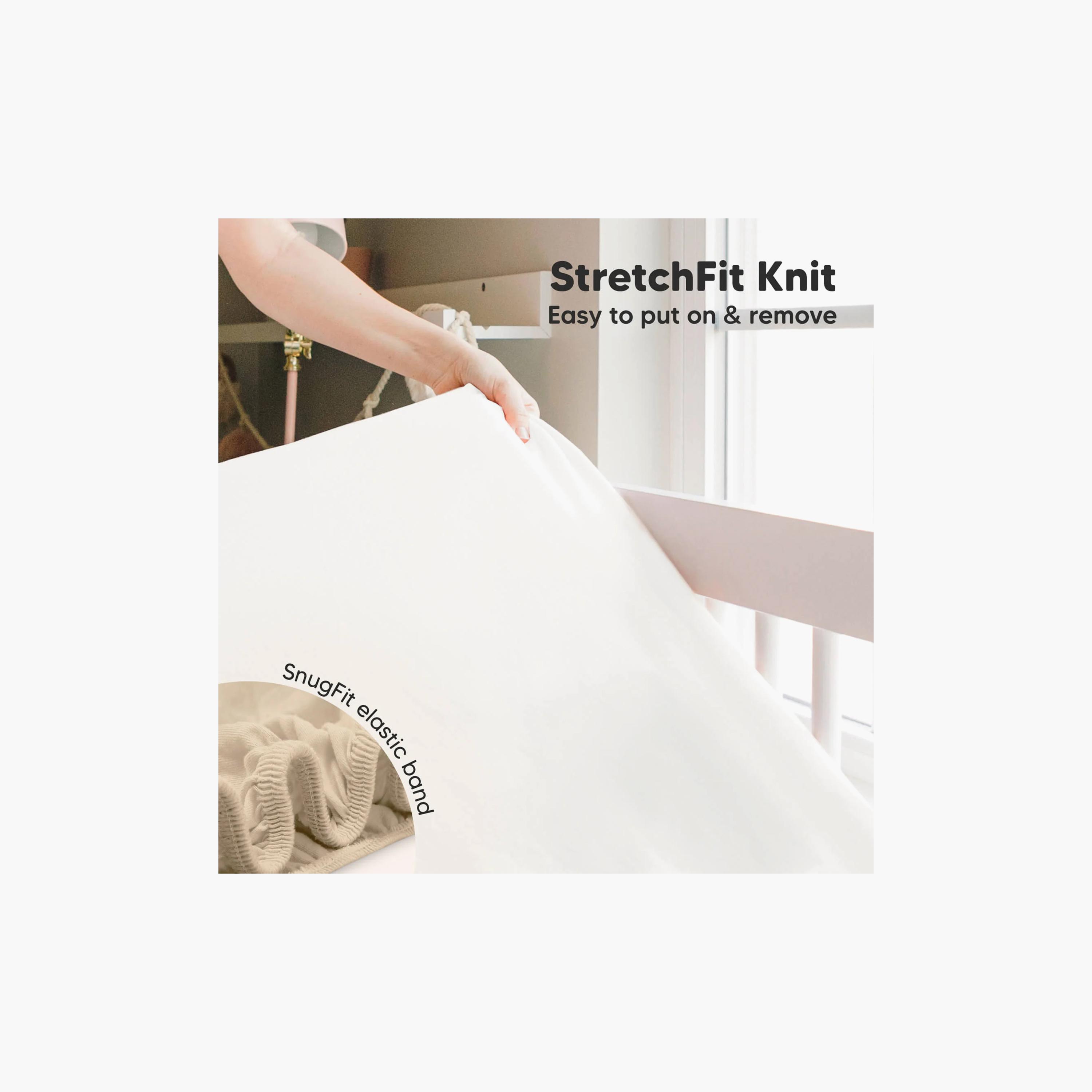 طقم ملاءات سرير أطفال مقاوم للماء من قطعتين إيسلا بروتكت+ من كيابيبيز-baby-nursery-babybedding-image-4