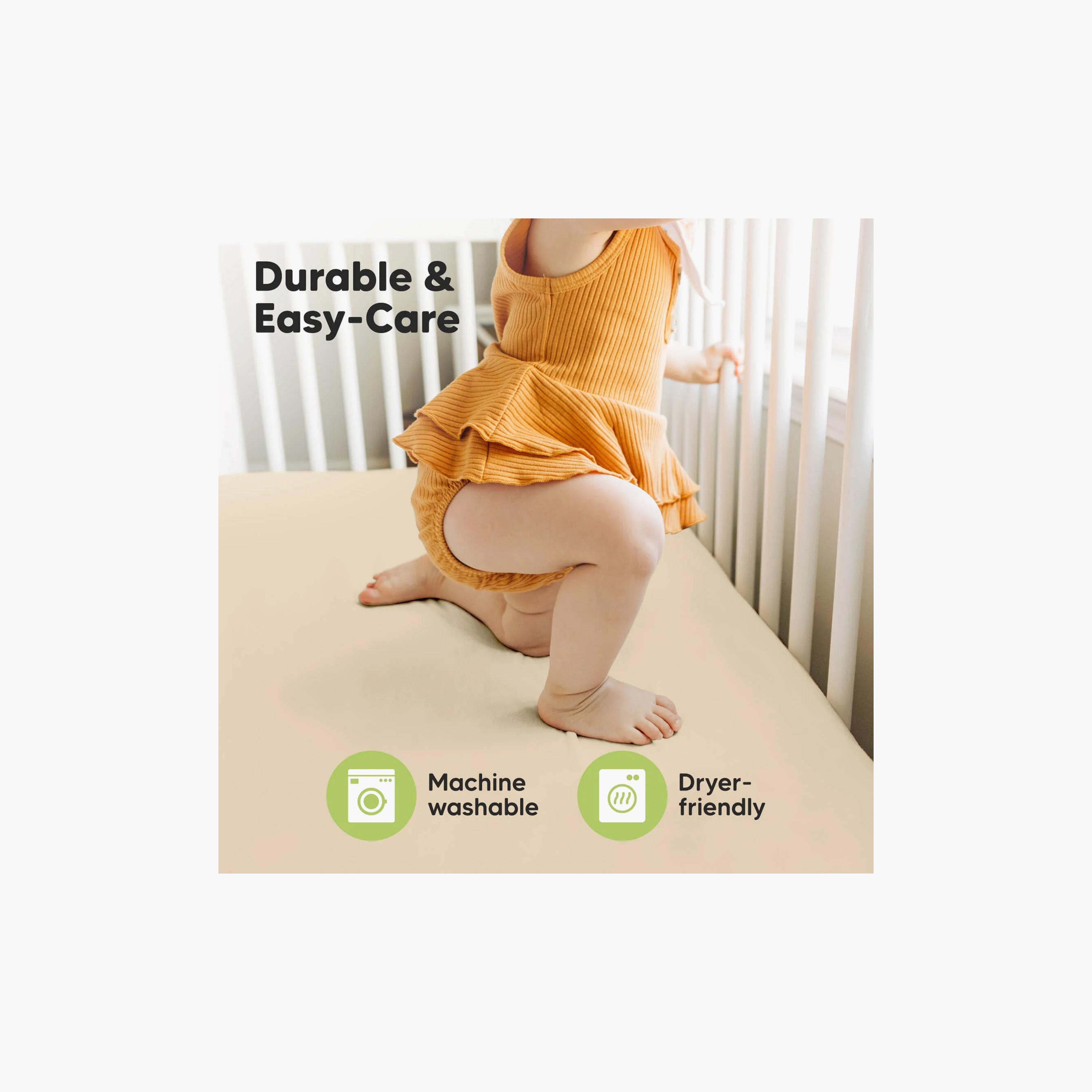 طقم ملاءات سرير أطفال مقاوم للماء من قطعتين إيسلا بروتكت+ من كيابيبيز-baby-nursery-babybedding-image-3