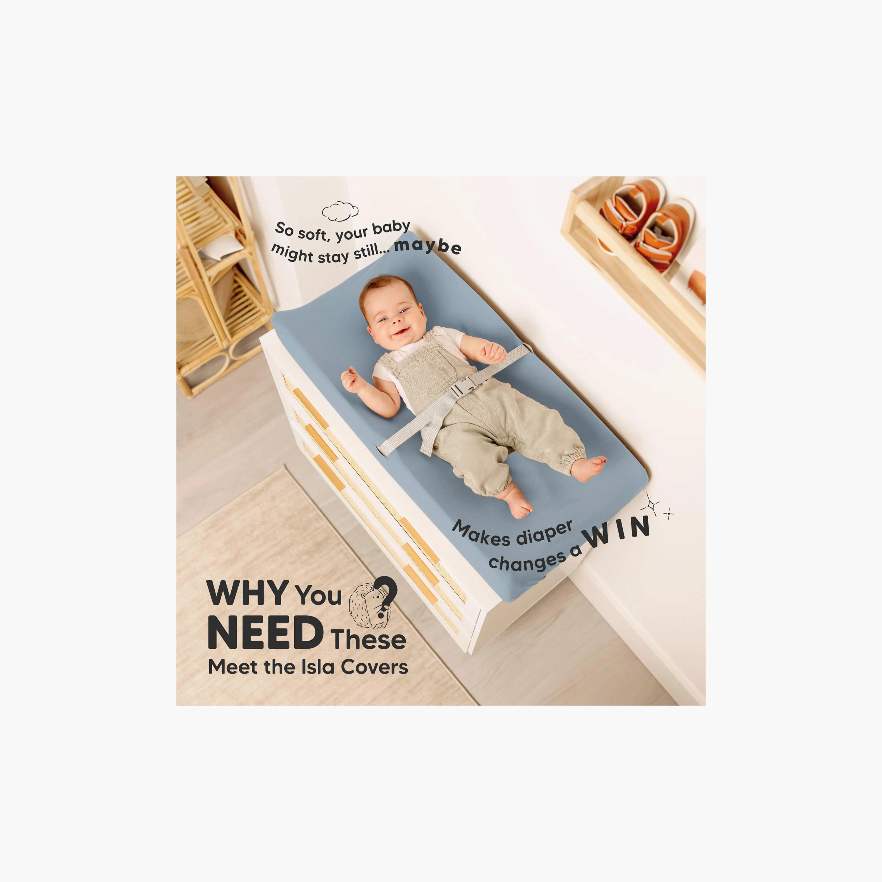 KeaBabies 2-Piece Isla Changing Pad Covers-baby-diapering-changingmats-image-8