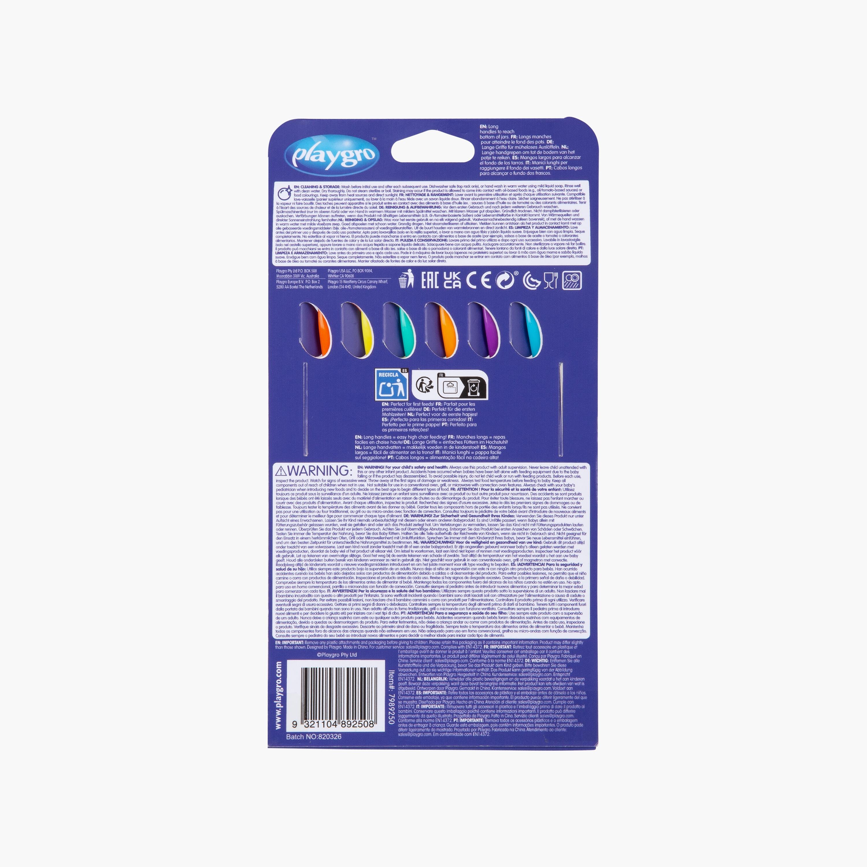 ملاعق تغذية 6 قطع من بلايجرو-baby-feeding-mealtimeessentials-image-20