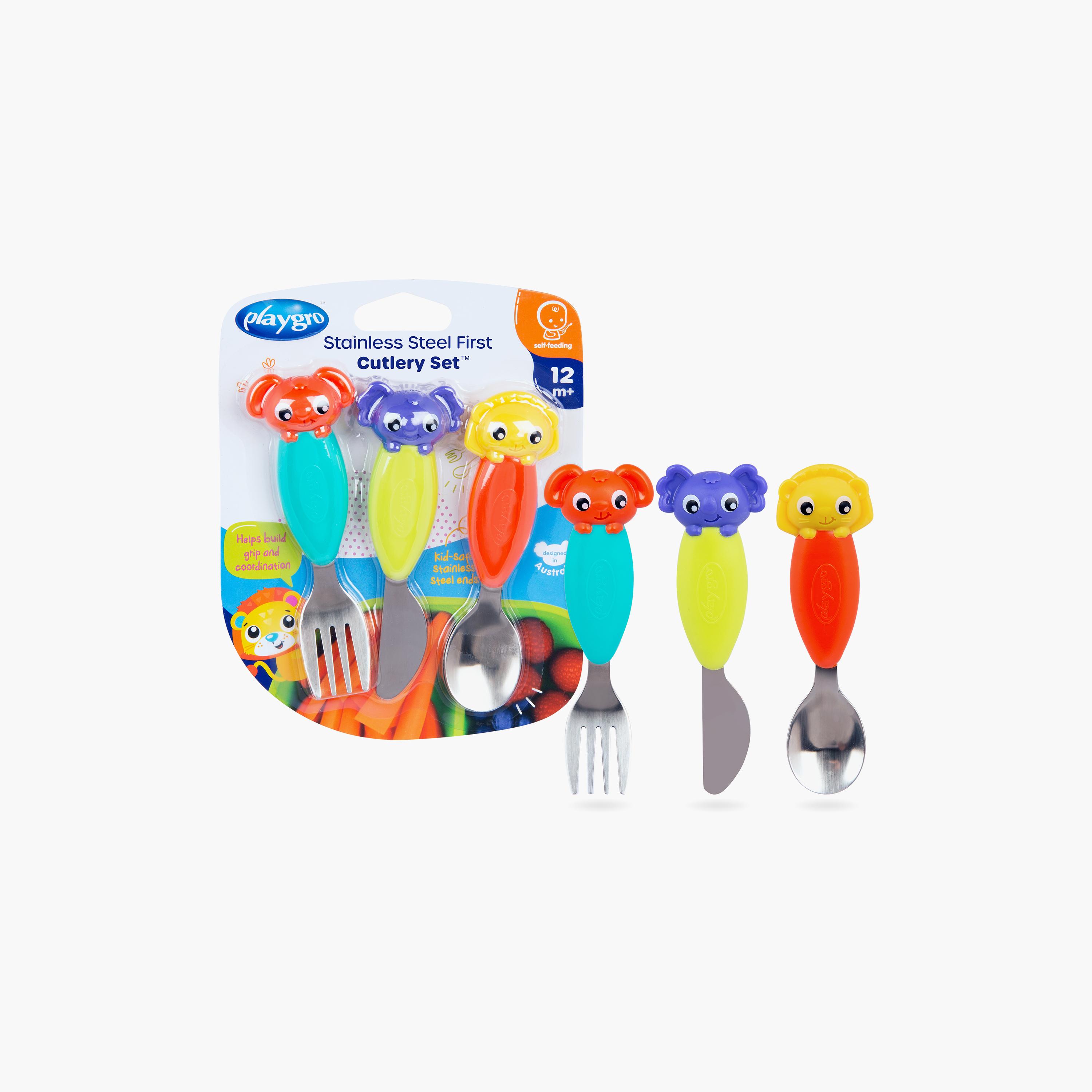طقم أدوات مائدة من الستانلس ستيل من بلايجرو-baby-feeding-mealtimeessentials-image-7