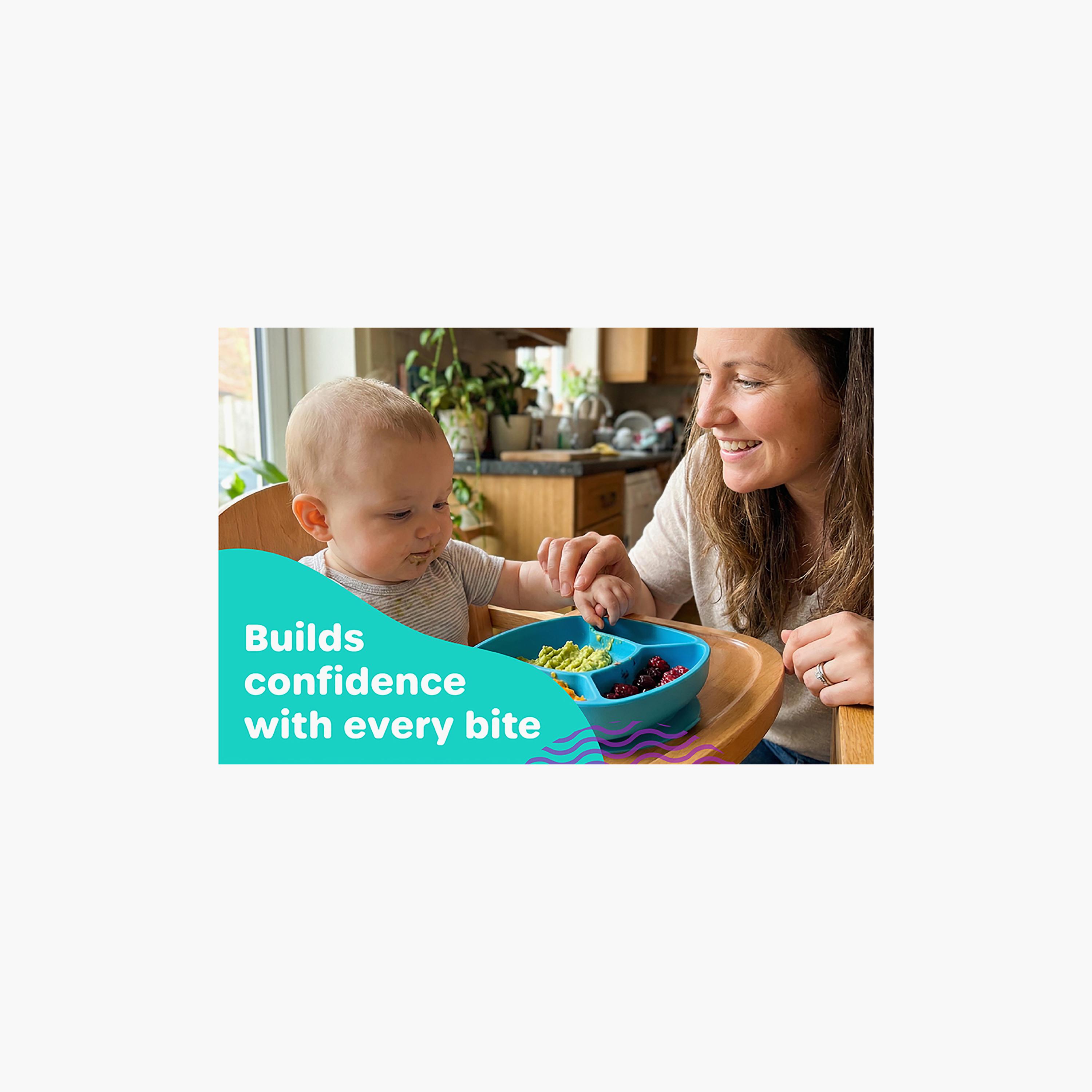 طبق سيليكون بقاعدة شفط ستيك آند سناك من بلايجرو-baby-feeding-mealtimeessentials-image-2