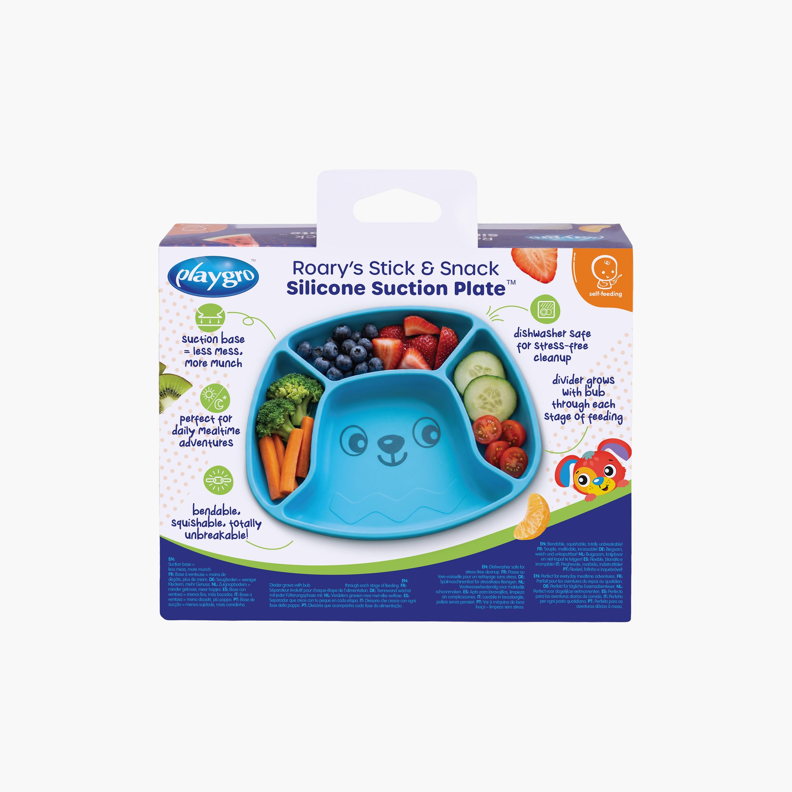 طبق سيليكون بقاعدة شفط ستيك آند سناك من بلايجرو-baby-feeding-mealtimeessentials-image-9
