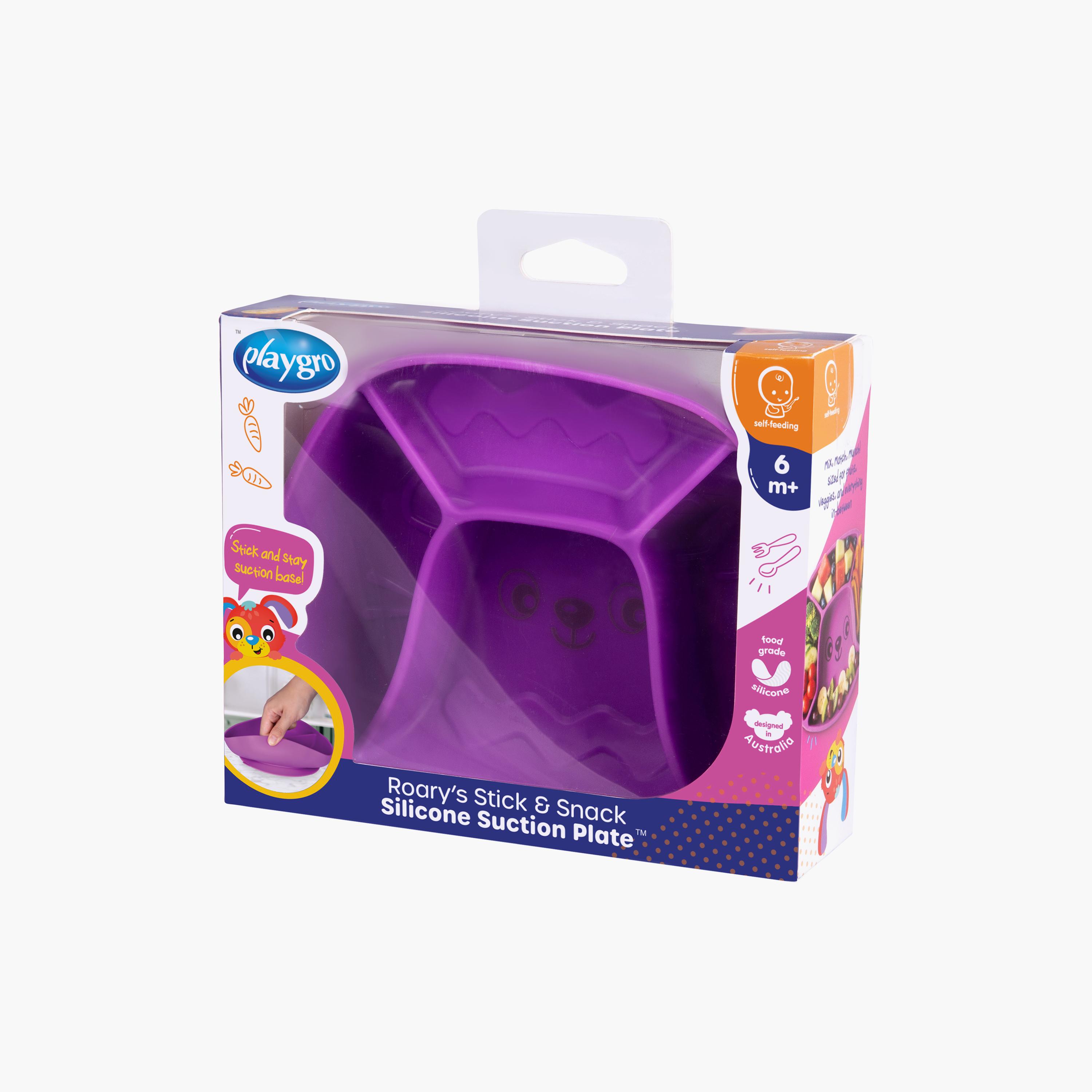 طبق سيليكون بقاعدة شفط ستيك آند سناك من بلايجرو-baby-feeding-mealtimeessentials-image-5