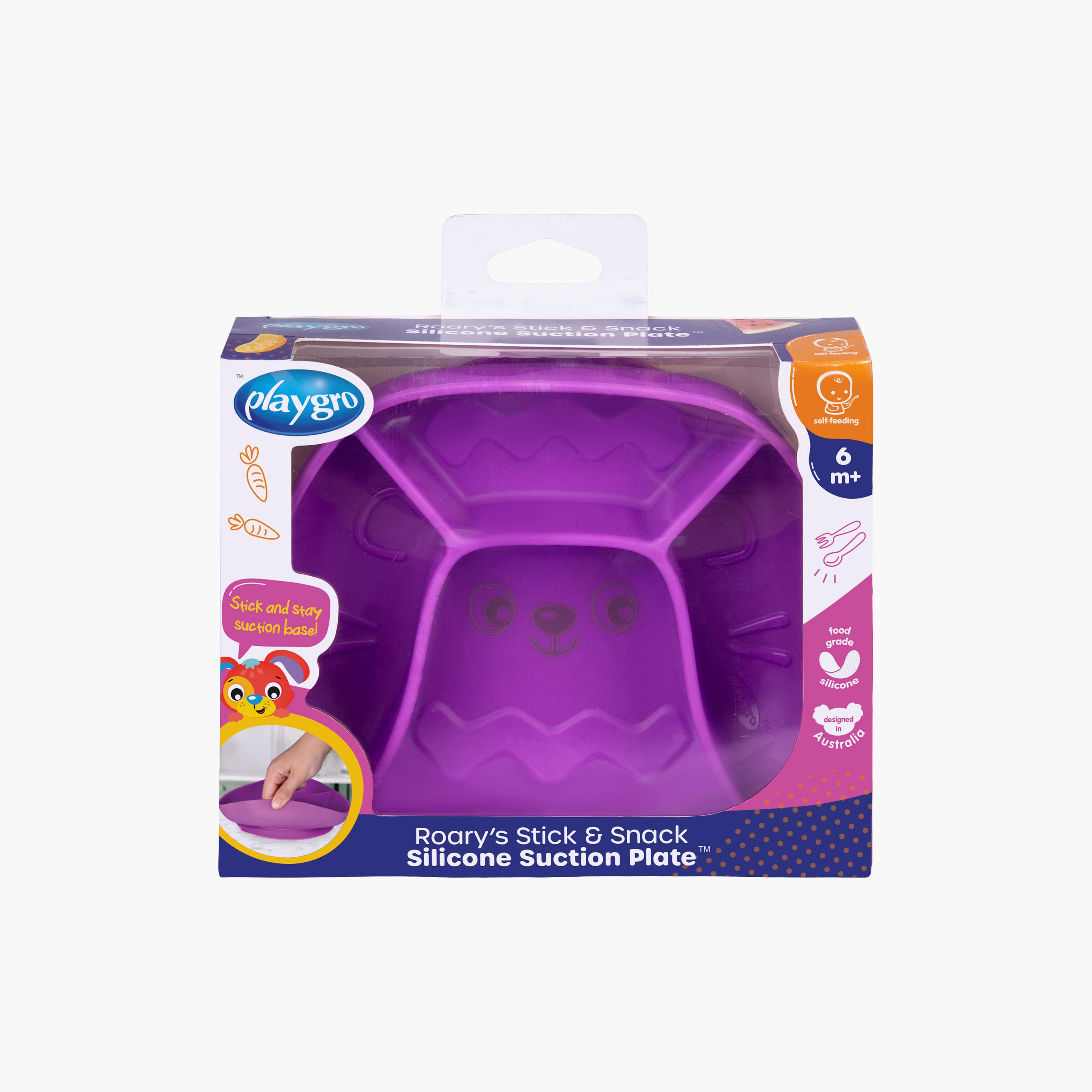 طبق سيليكون بقاعدة شفط ستيك آند سناك من بلايجرو-baby-feeding-mealtimeessentials-image-6